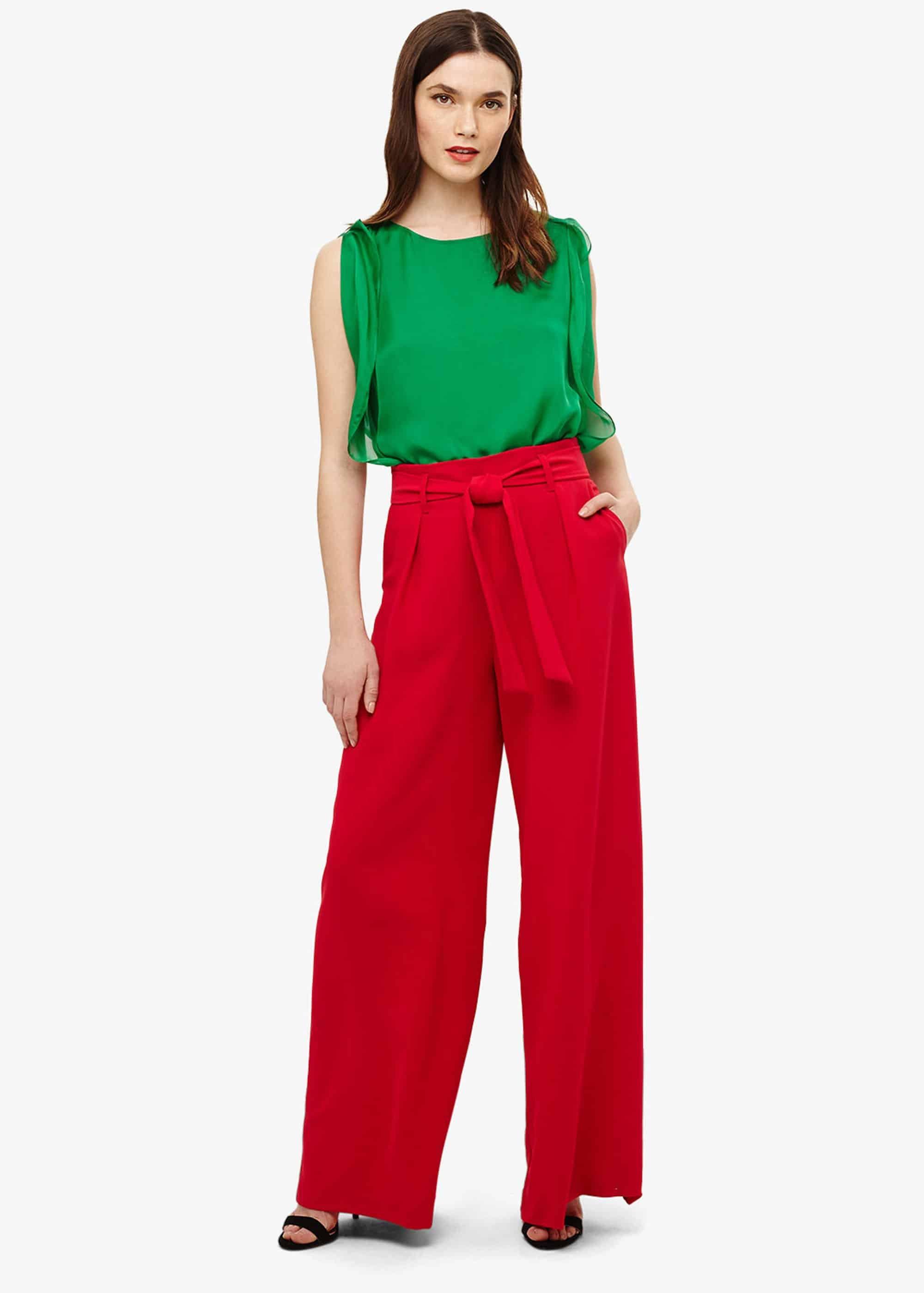 Angie Silk Angel Sleeve Blouse