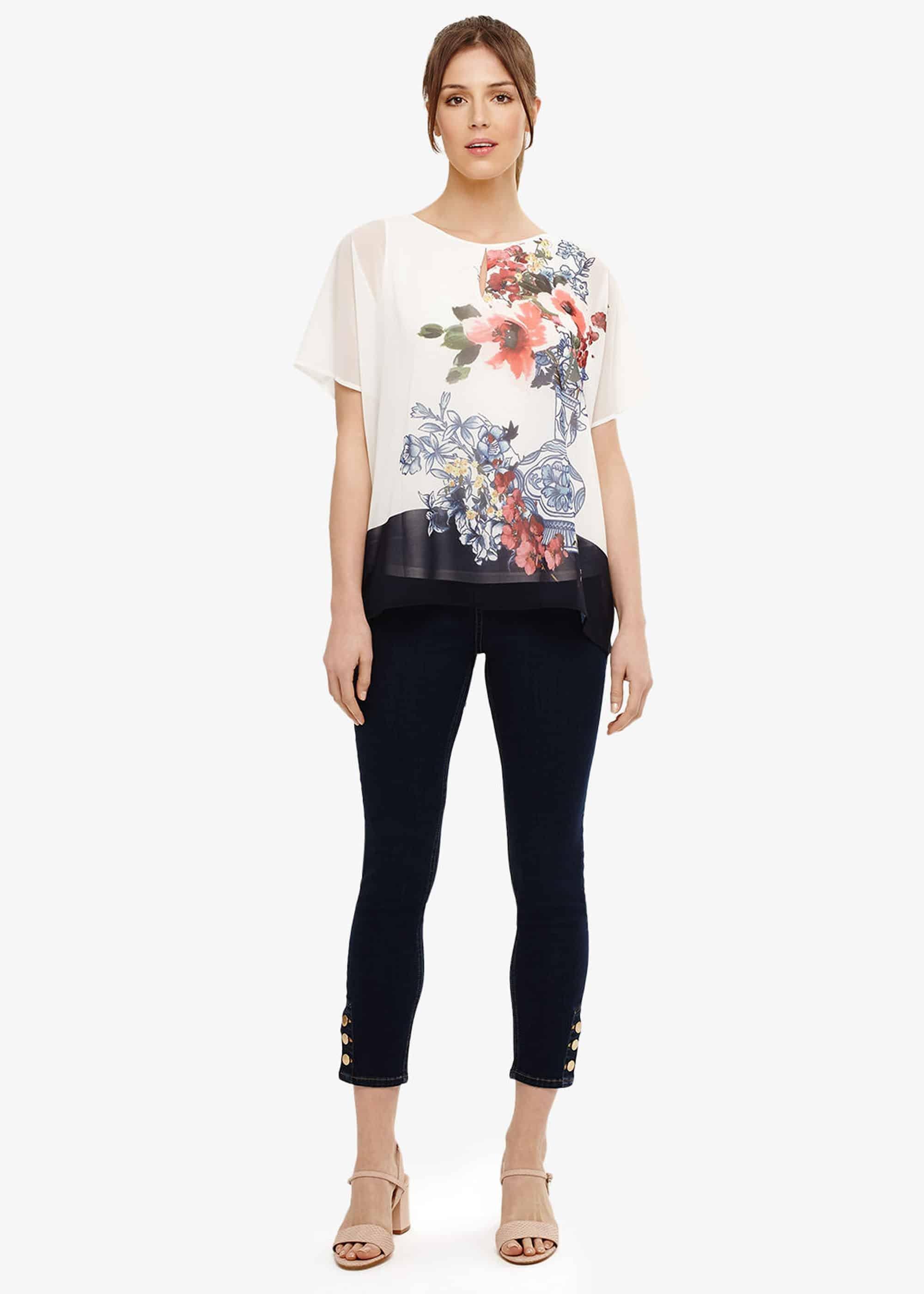 Tamara Floral Vase Print Blouse