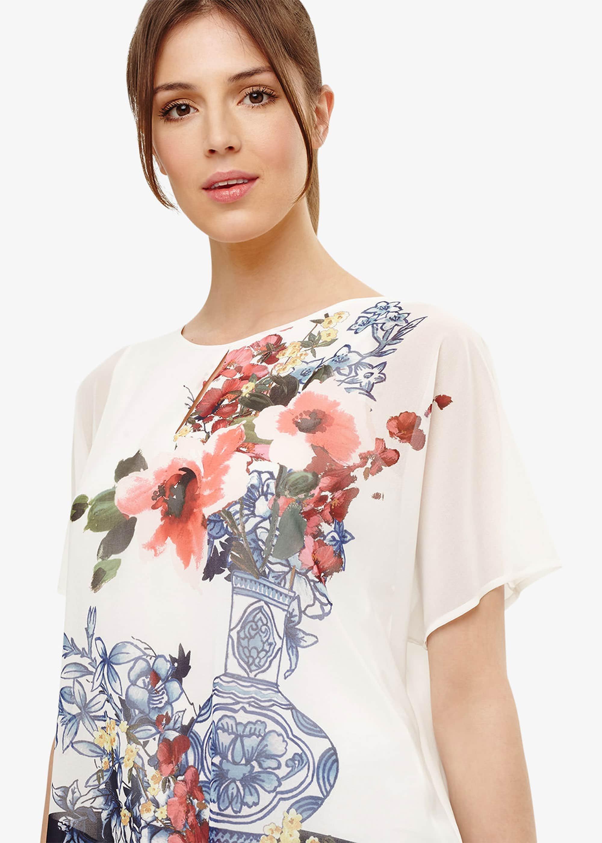 Tamara Floral Vase Print Blouse