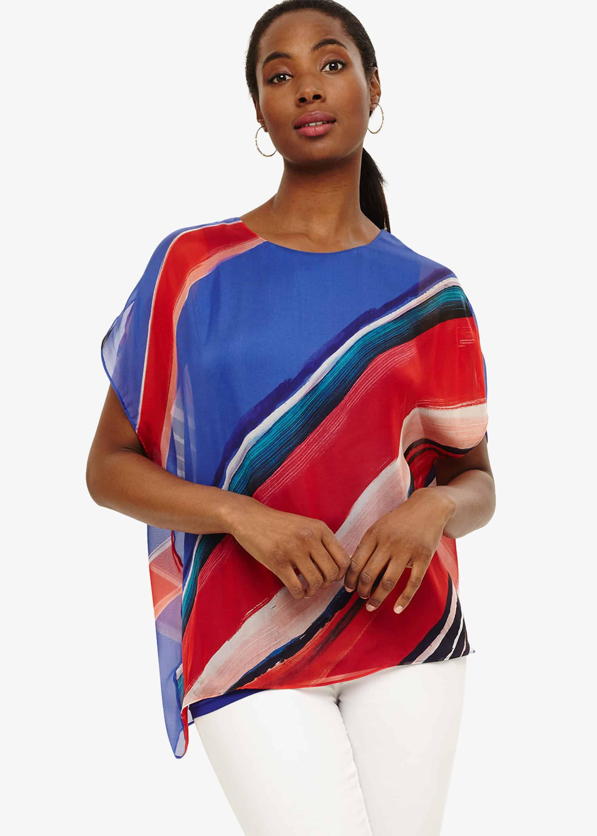 Harper Silk Stripe Blouse