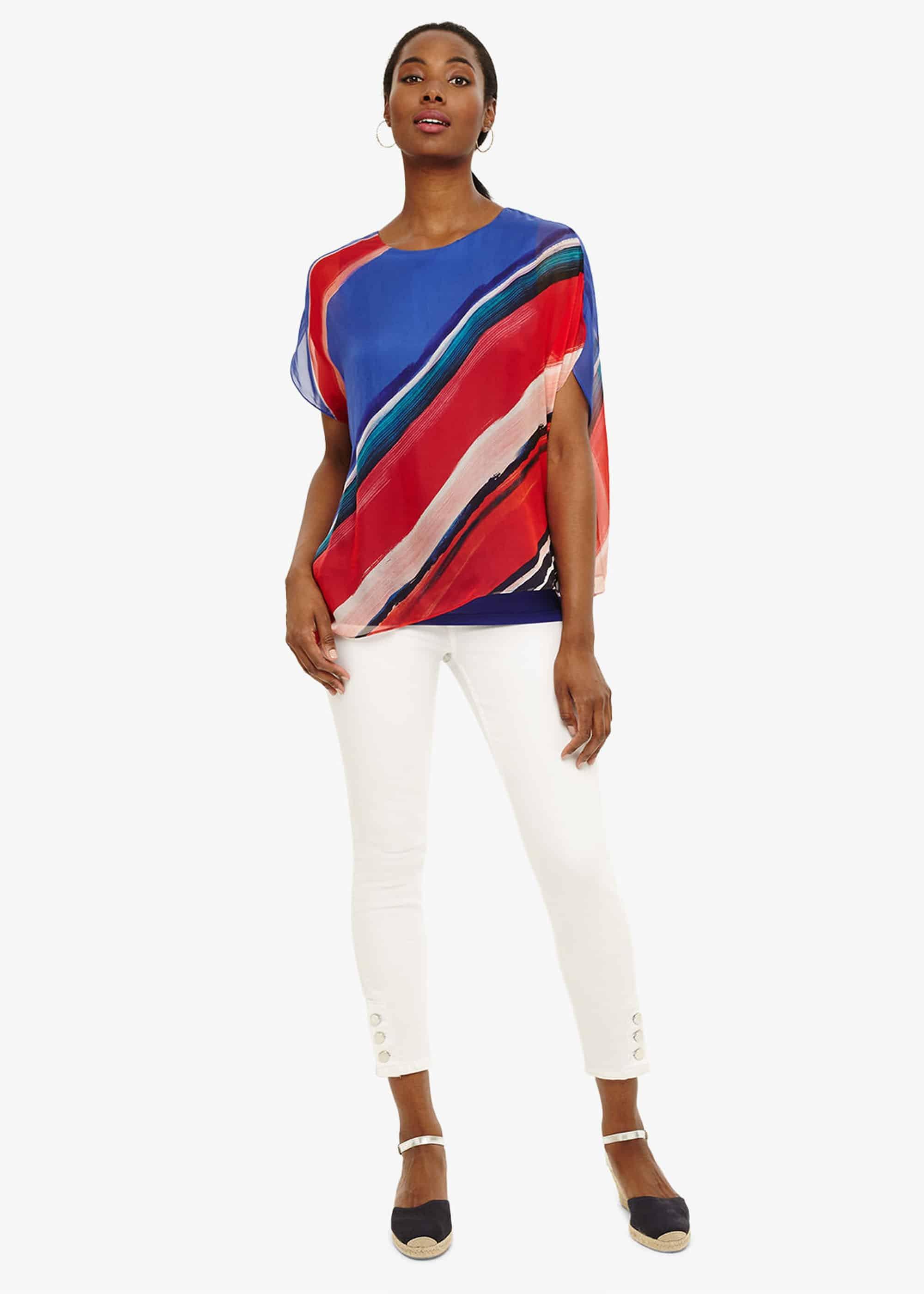 Harper Silk Stripe Blouse