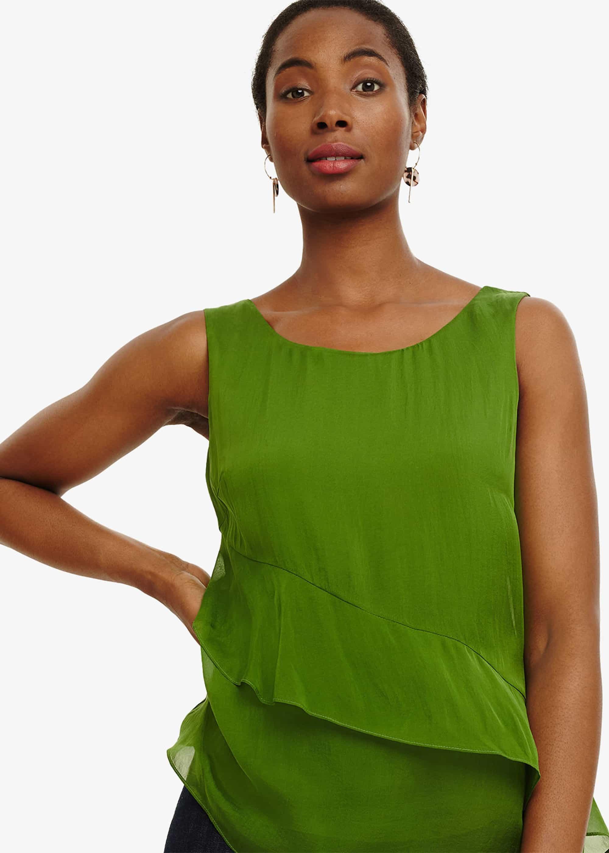 Kit Silk Tiered Blouse