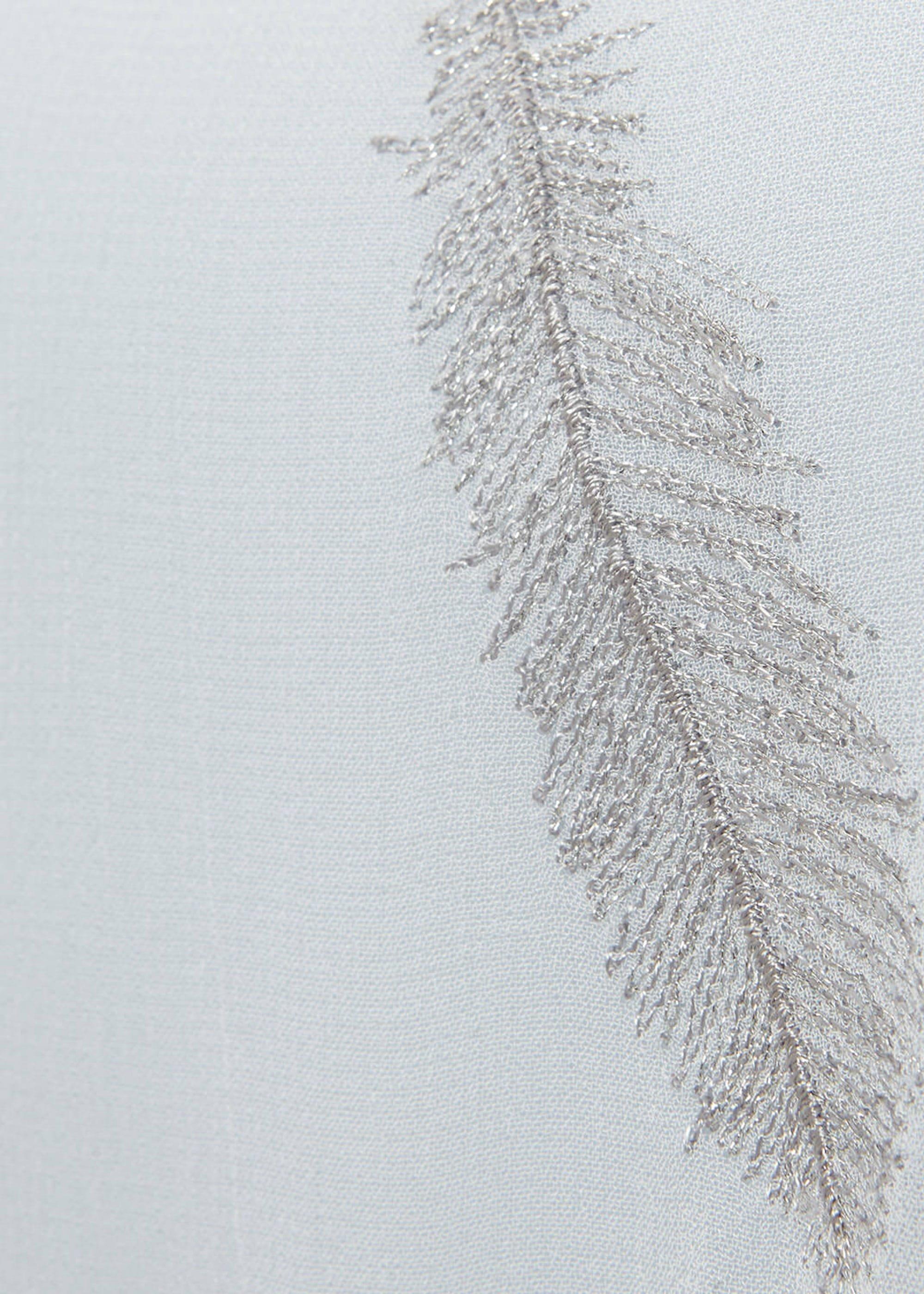 Odette Embroidered Feather Blouse
