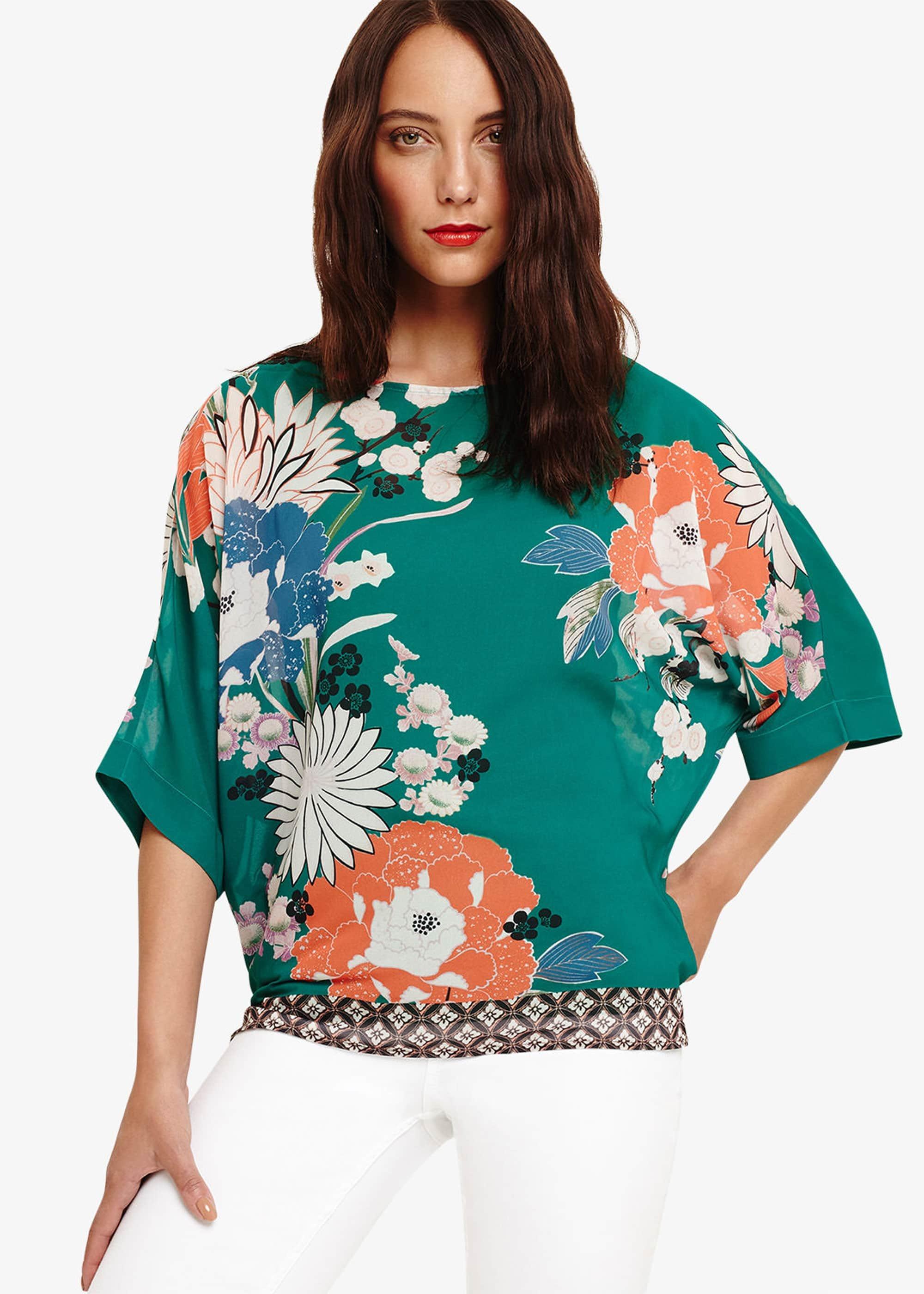 Pui Oriental Print Blouse