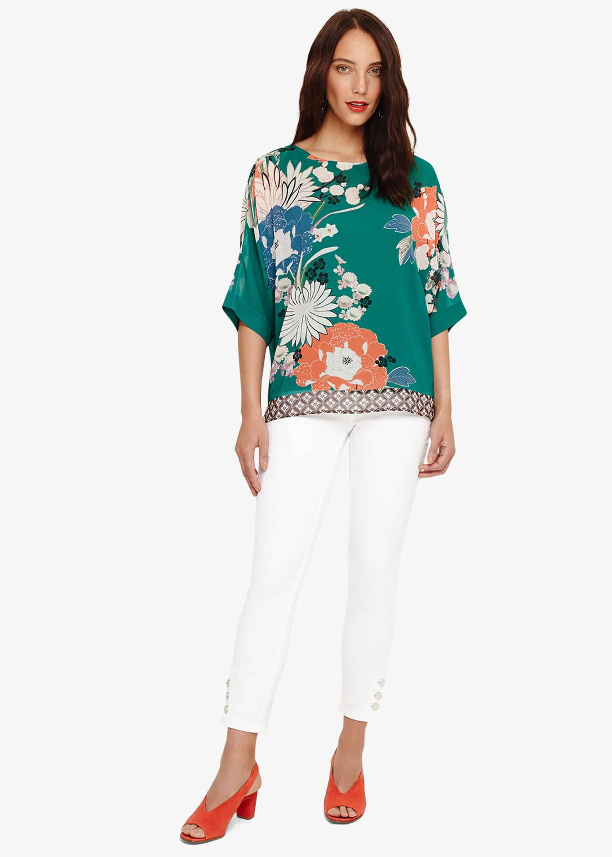 Pui Oriental Print Blouse