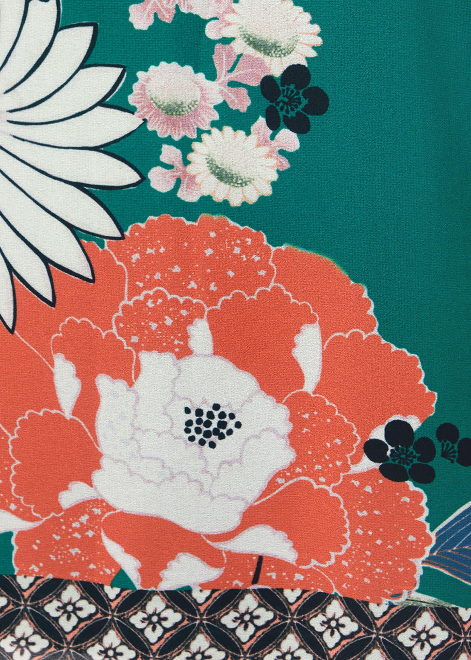 Pui Oriental Print Blouse