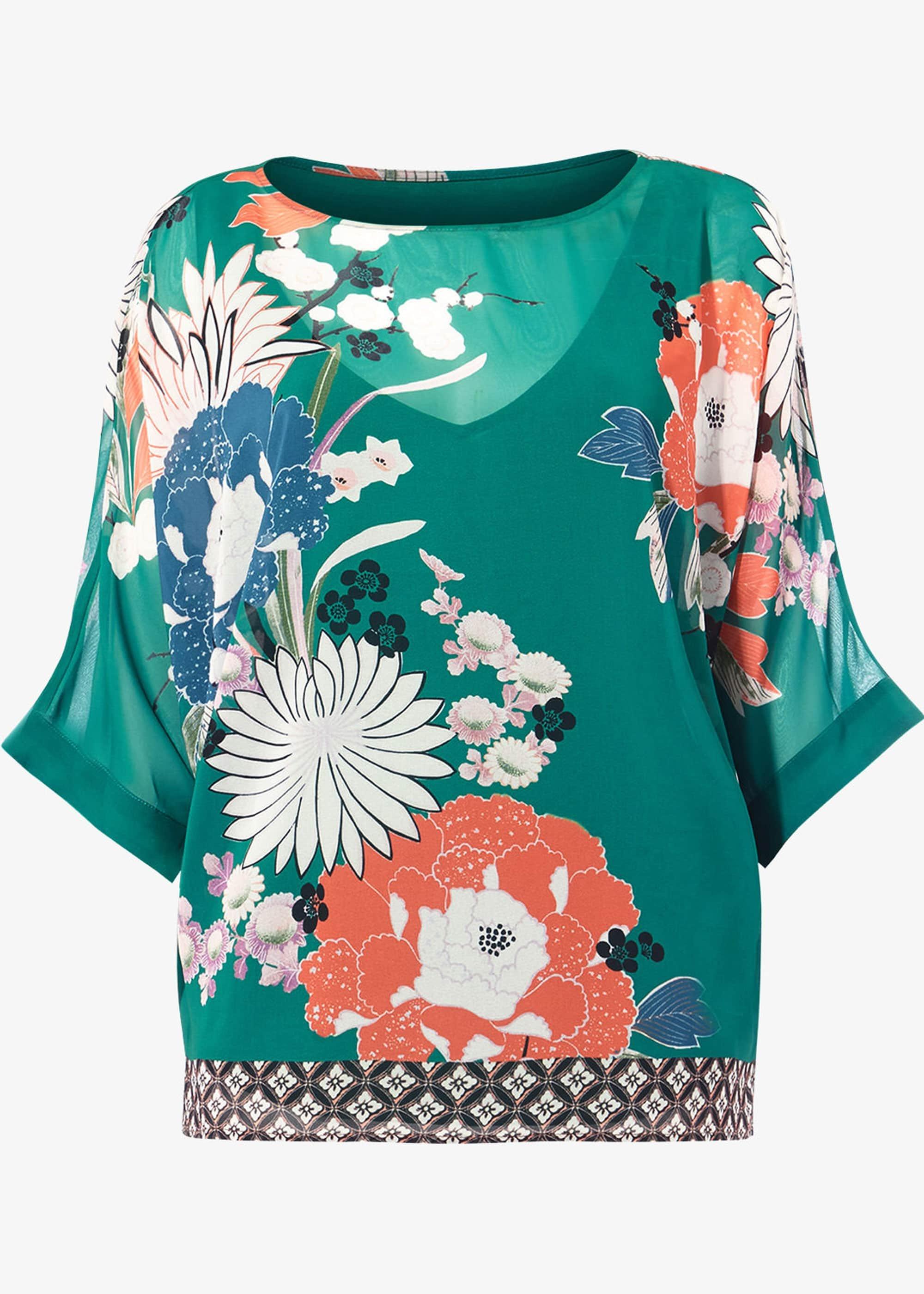 Pui Oriental Print Blouse