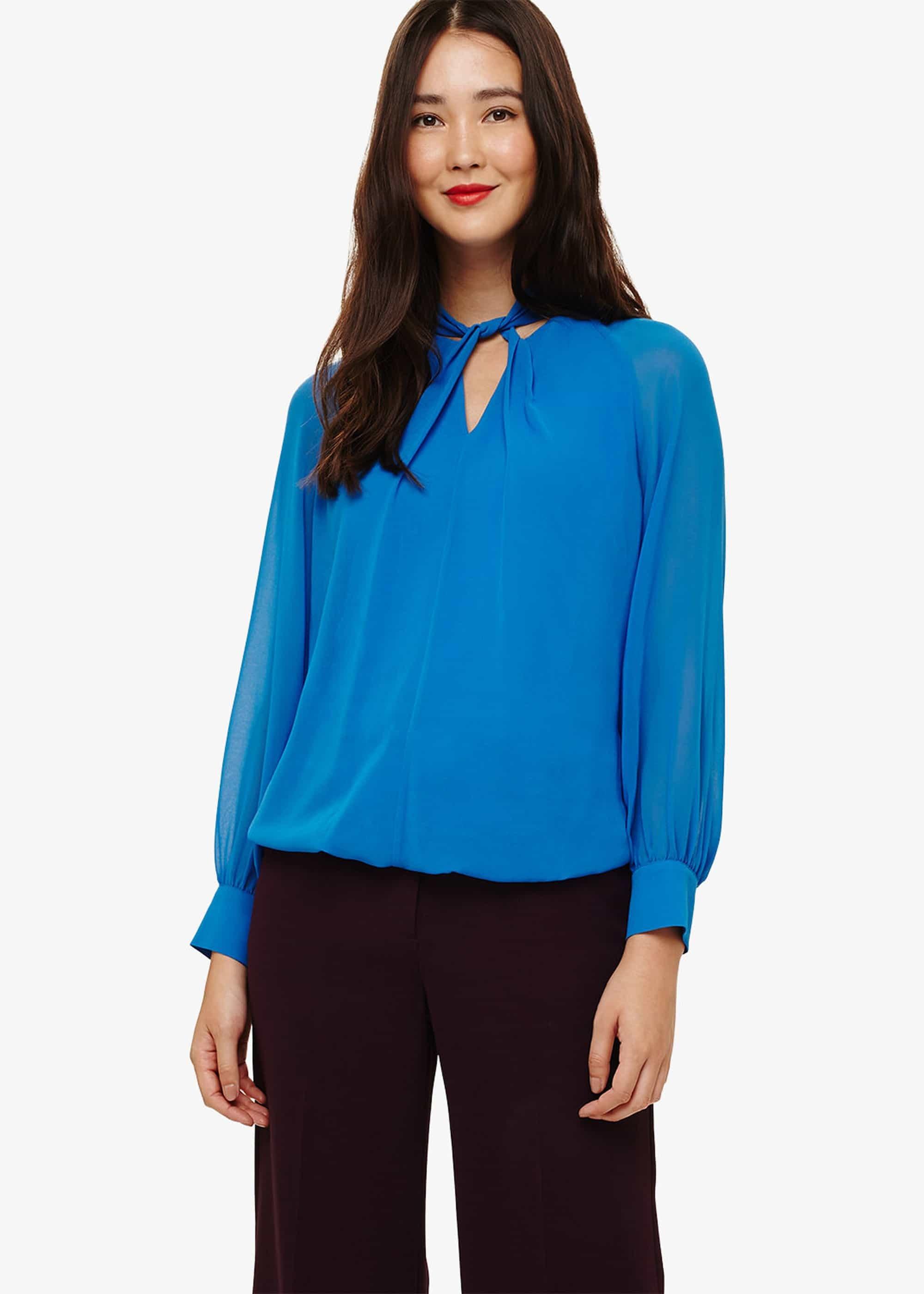 Yas Twist Front Blouse