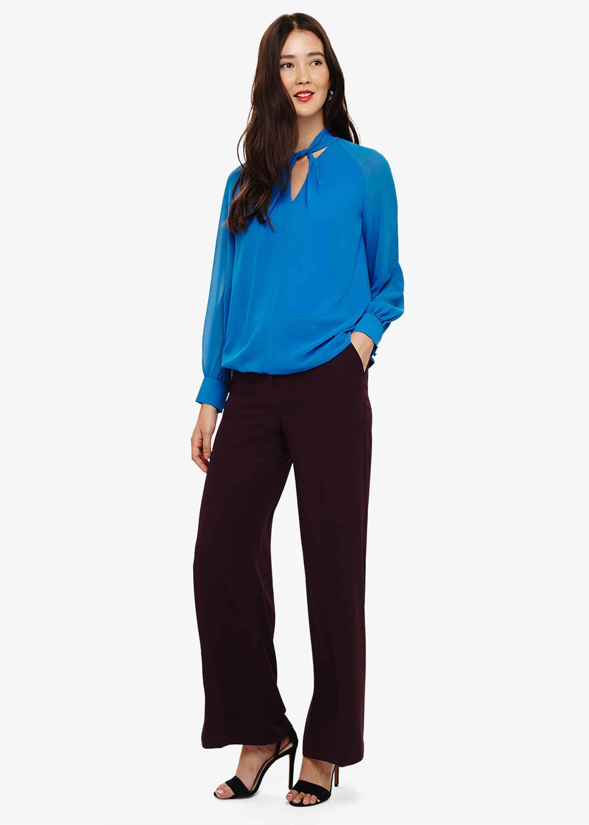 Yas Twist Front Blouse
