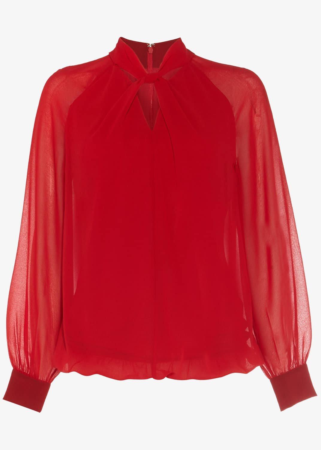 Yas Twist Front Blouse