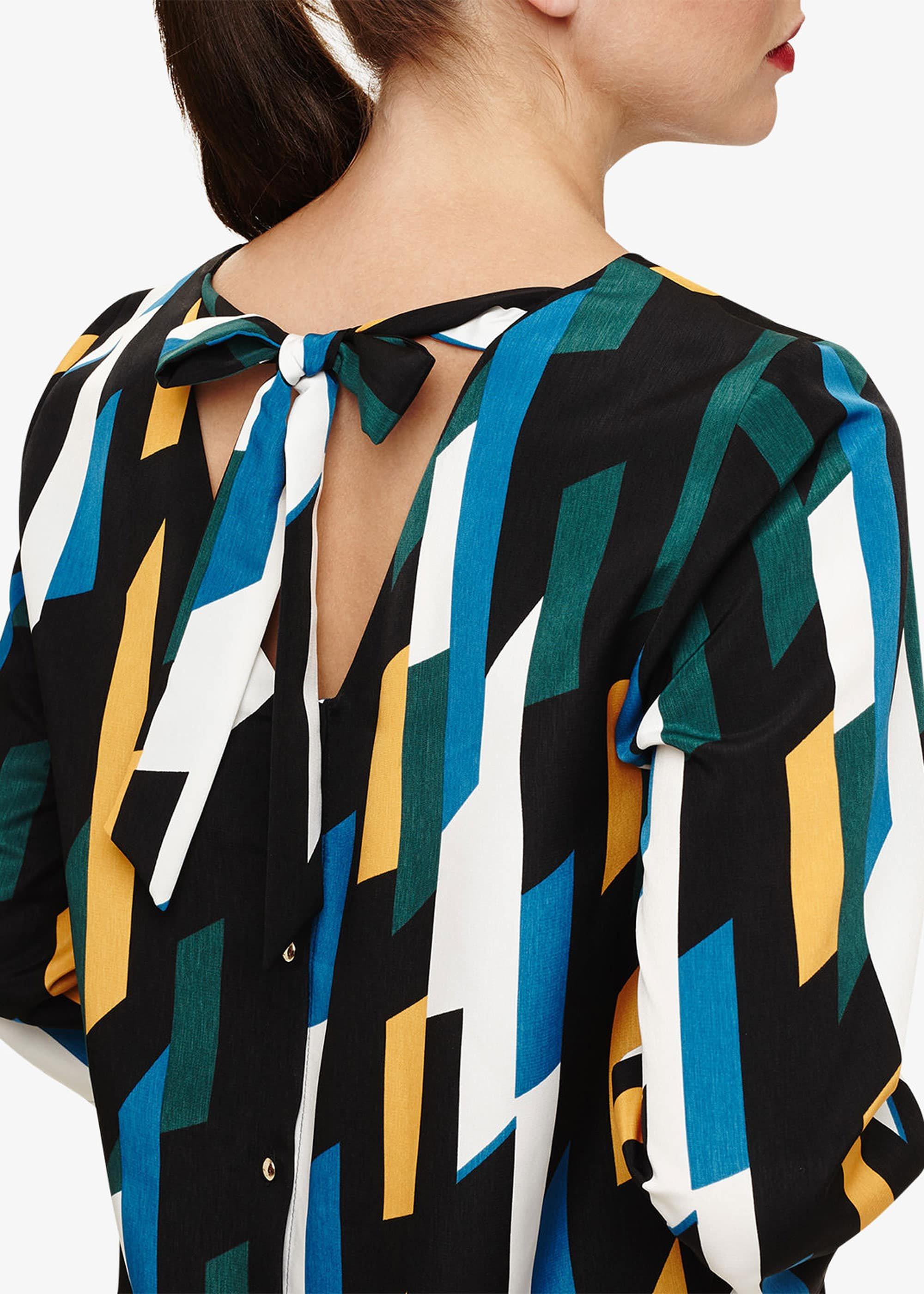 Sage Geo Print Blouse