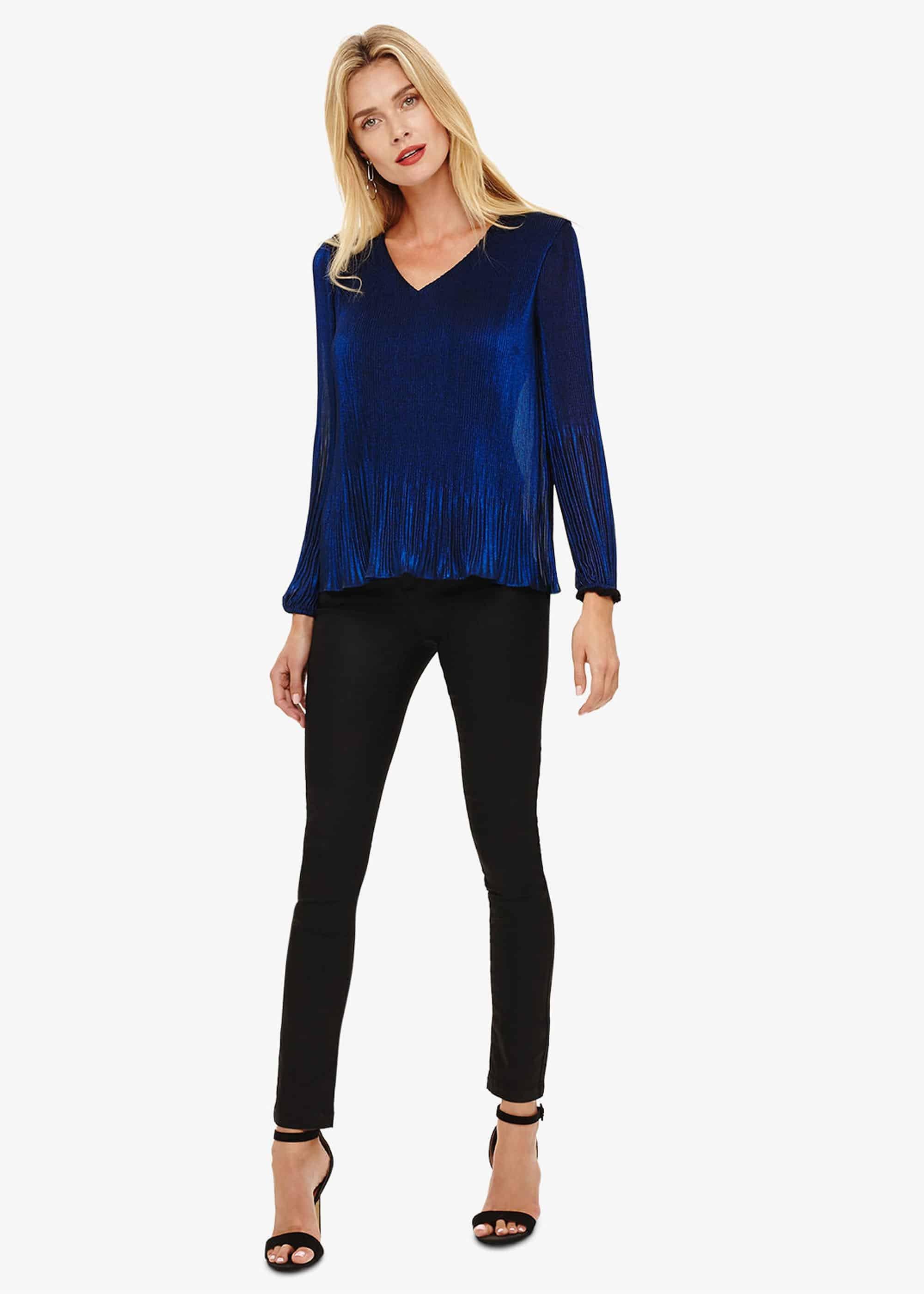 Ella Metallic Blouse