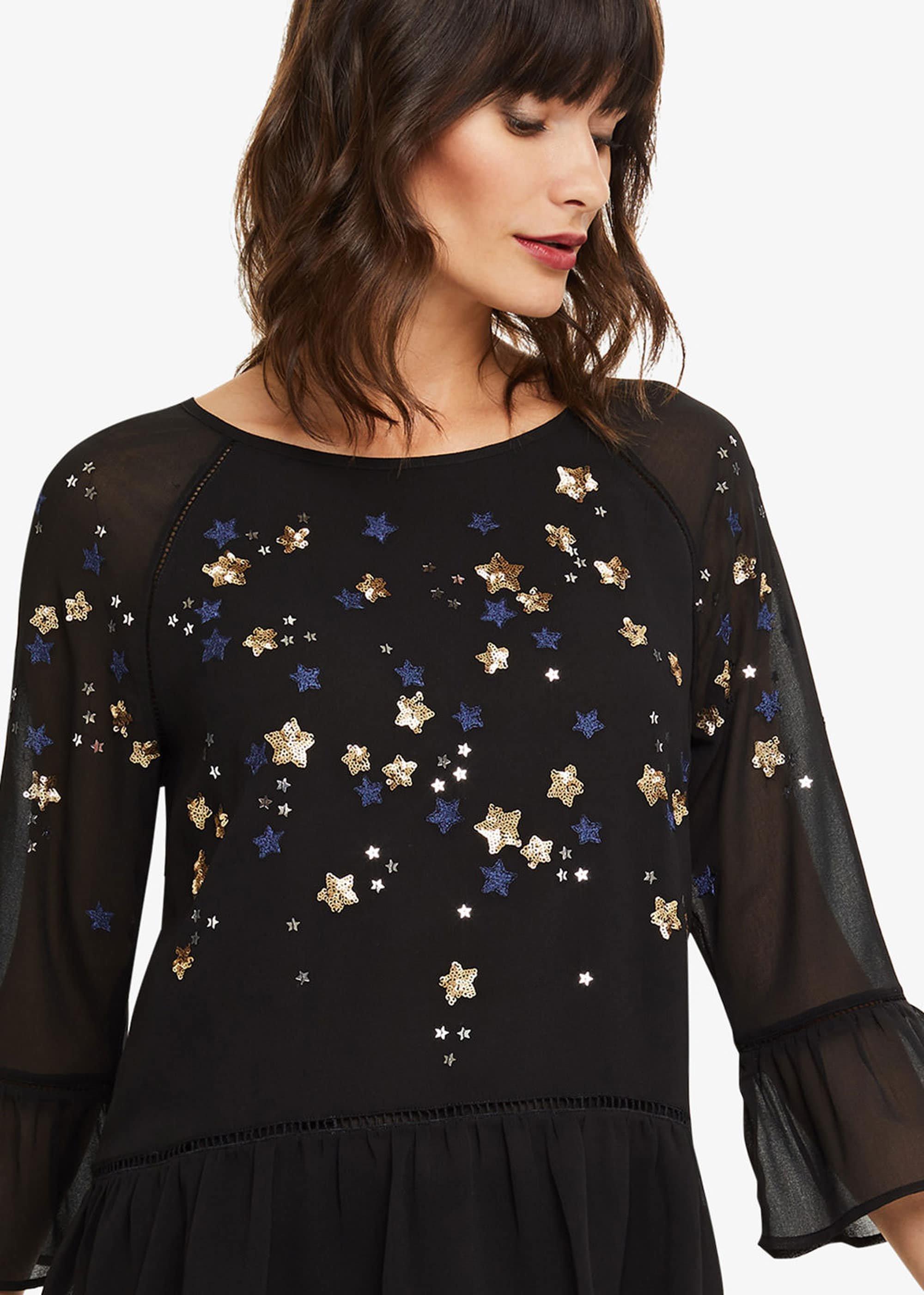 Dominik Star Sequin Blouse