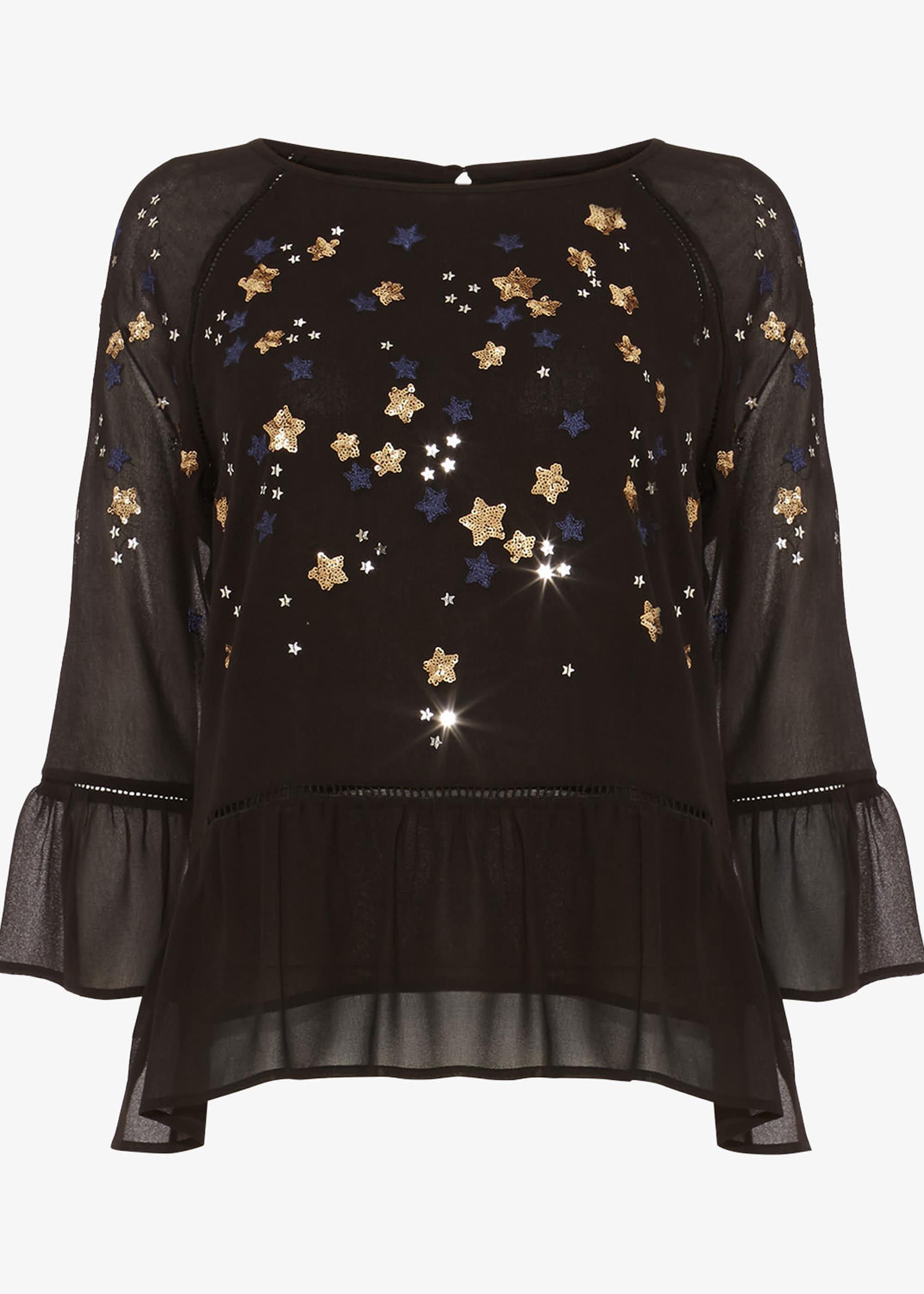 Dominik Star Sequin Blouse