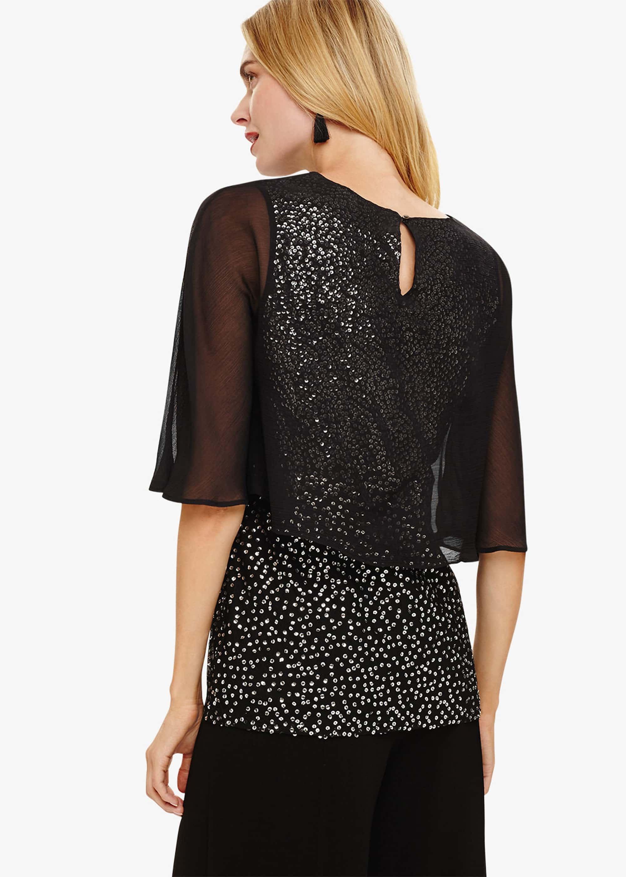 Iiona Double Layer Sequin Blouse