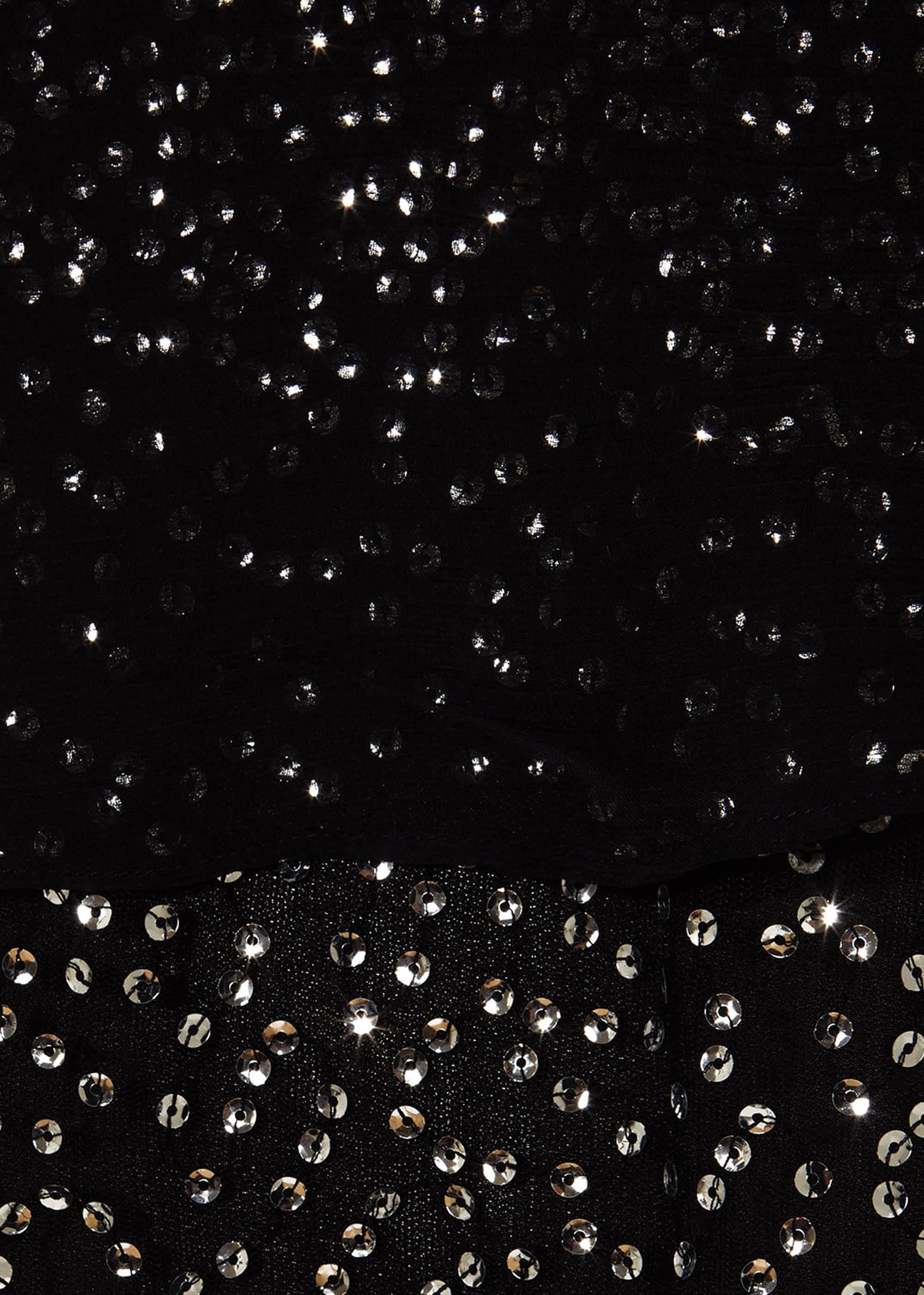 Iiona Double Layer Sequin Blouse