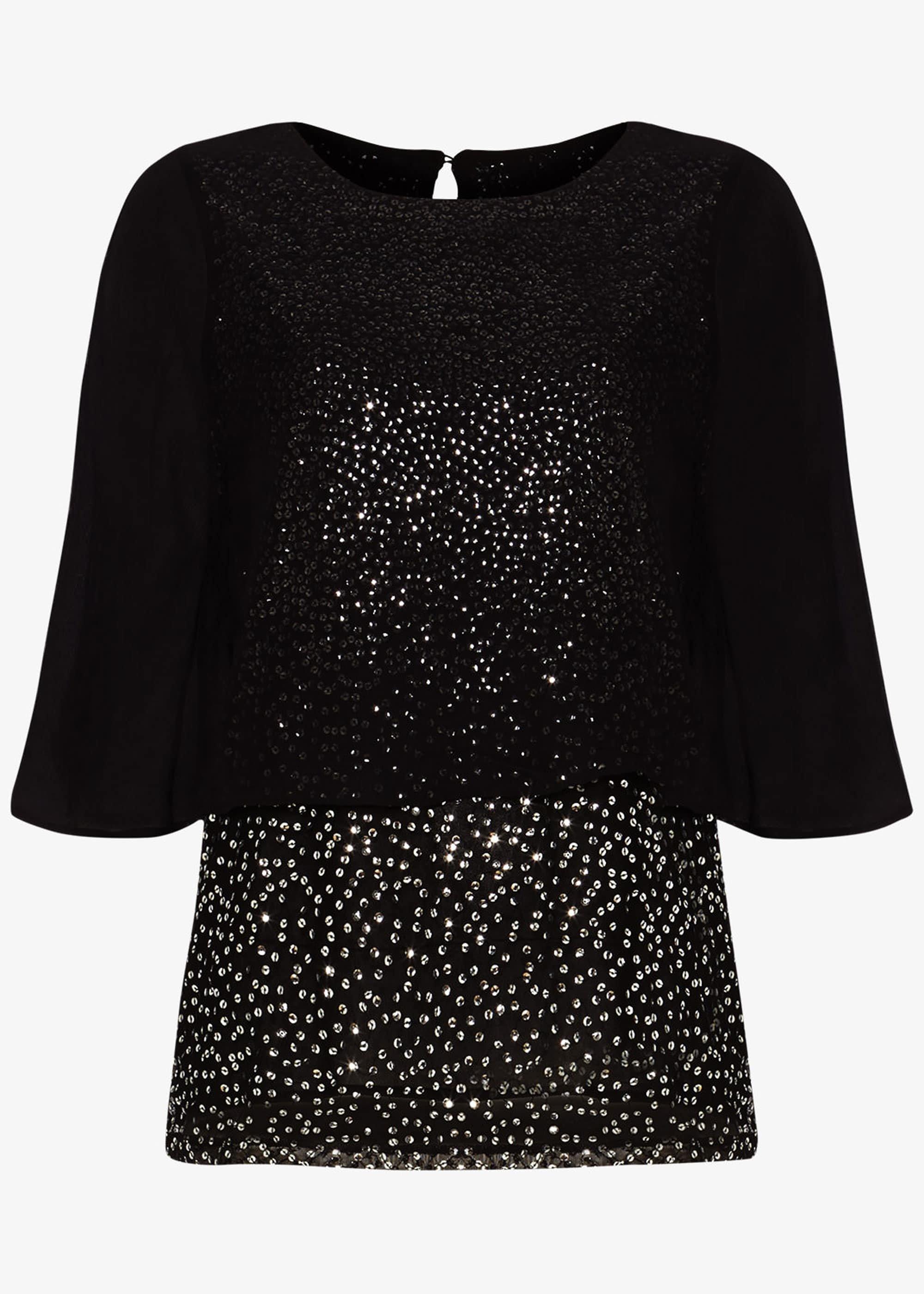 Iiona Double Layer Sequin Blouse