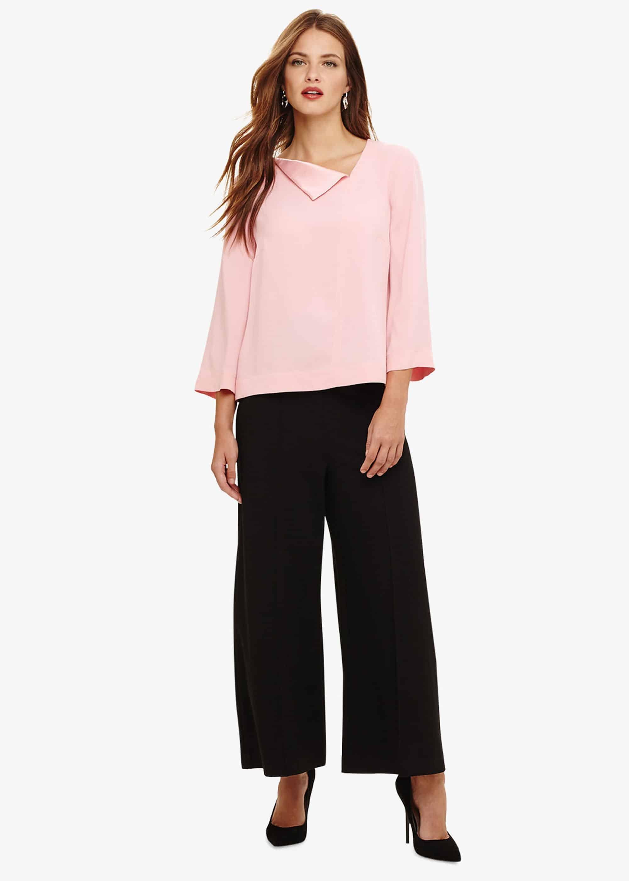 Mine Fold Neck Blouse