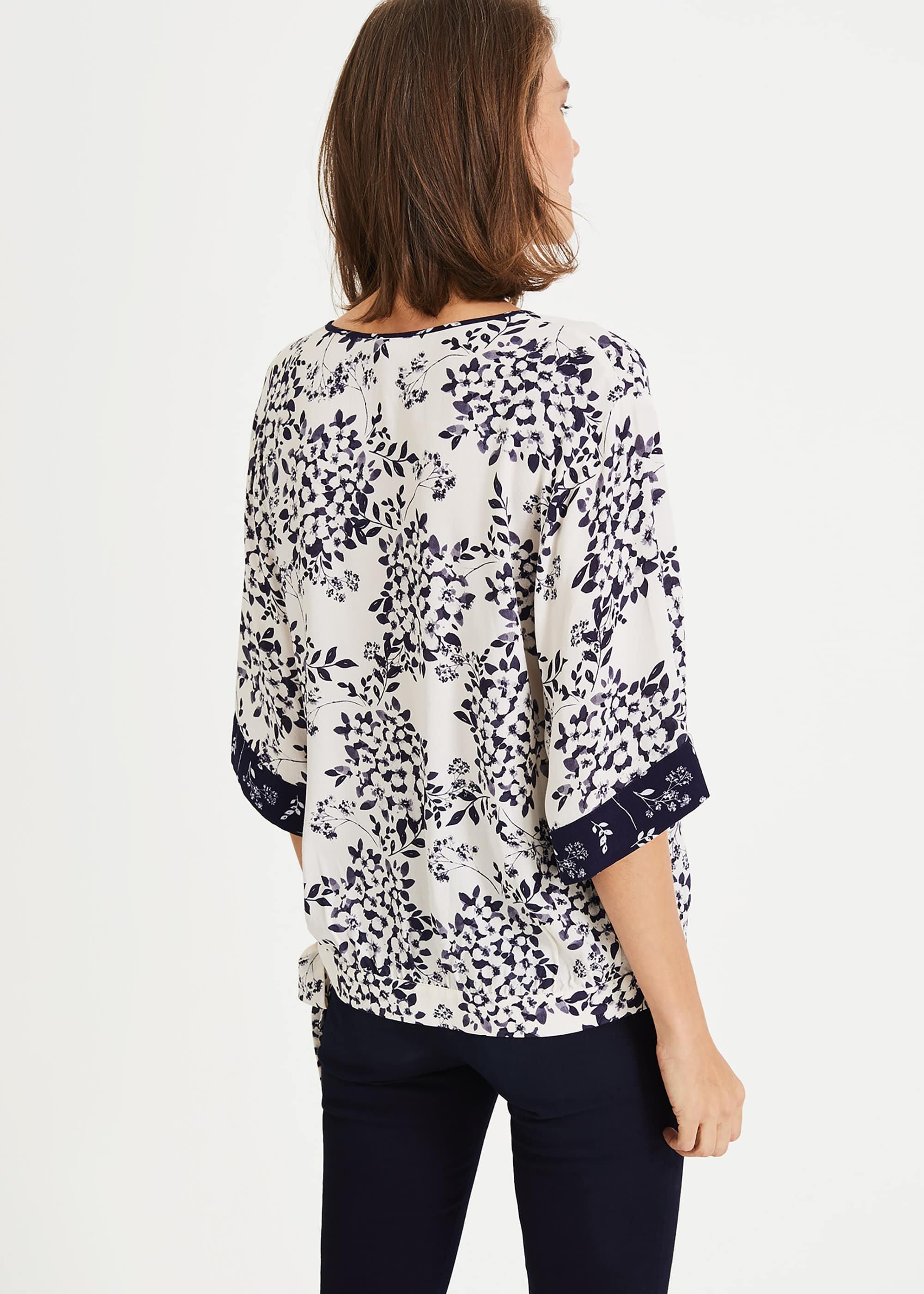 Adchaya Print Kimono Blouse
