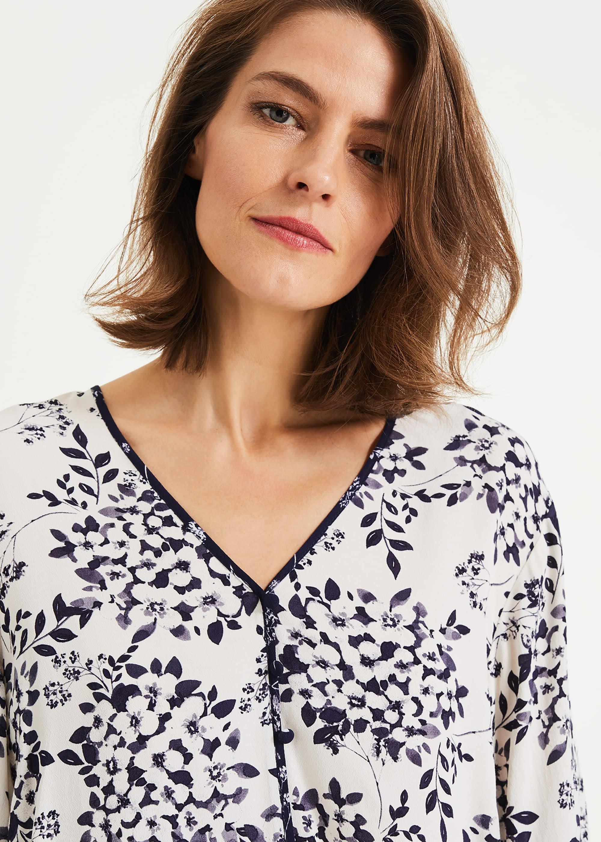 Adchaya Print Kimono Blouse