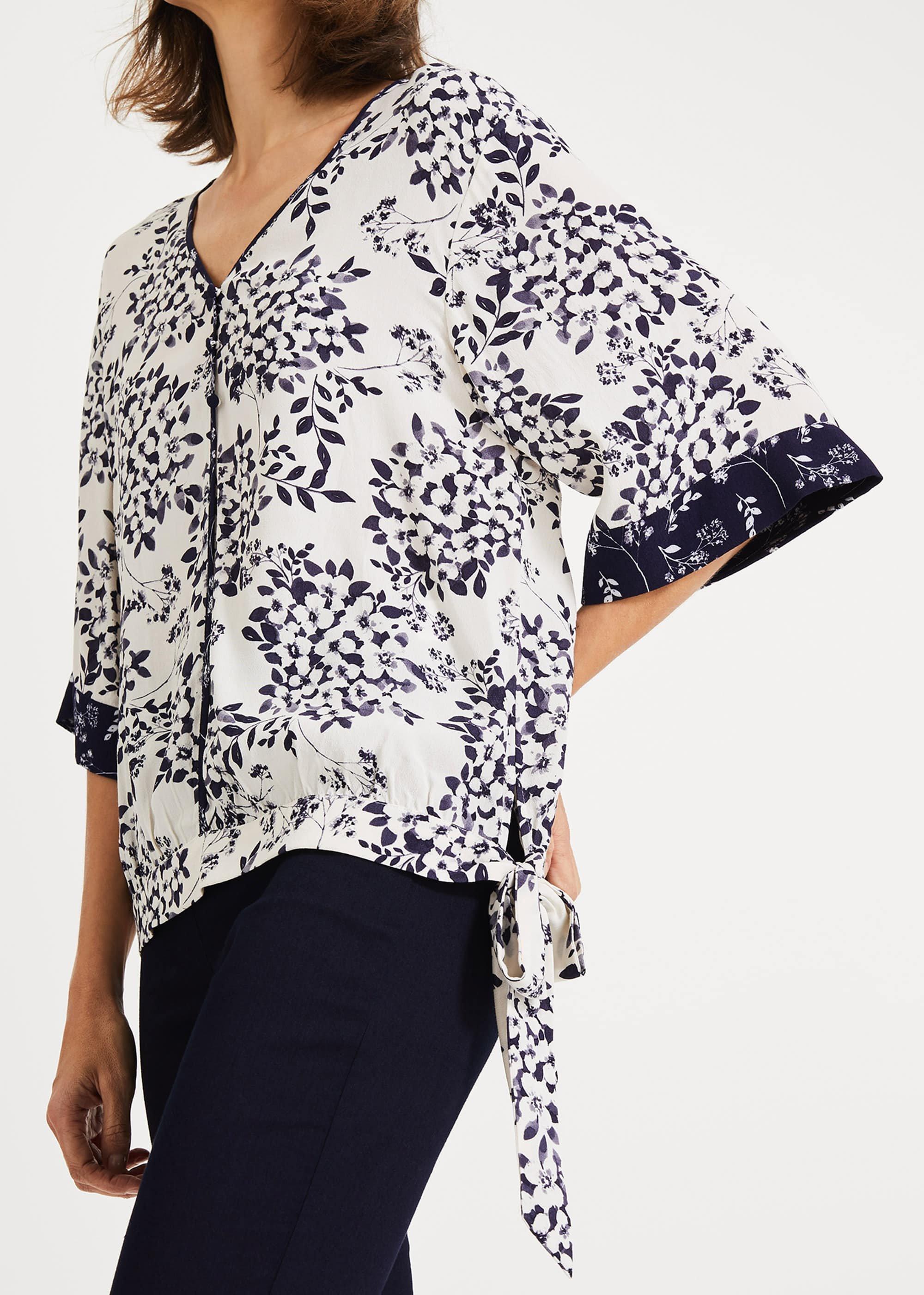 Adchaya Print Kimono Blouse