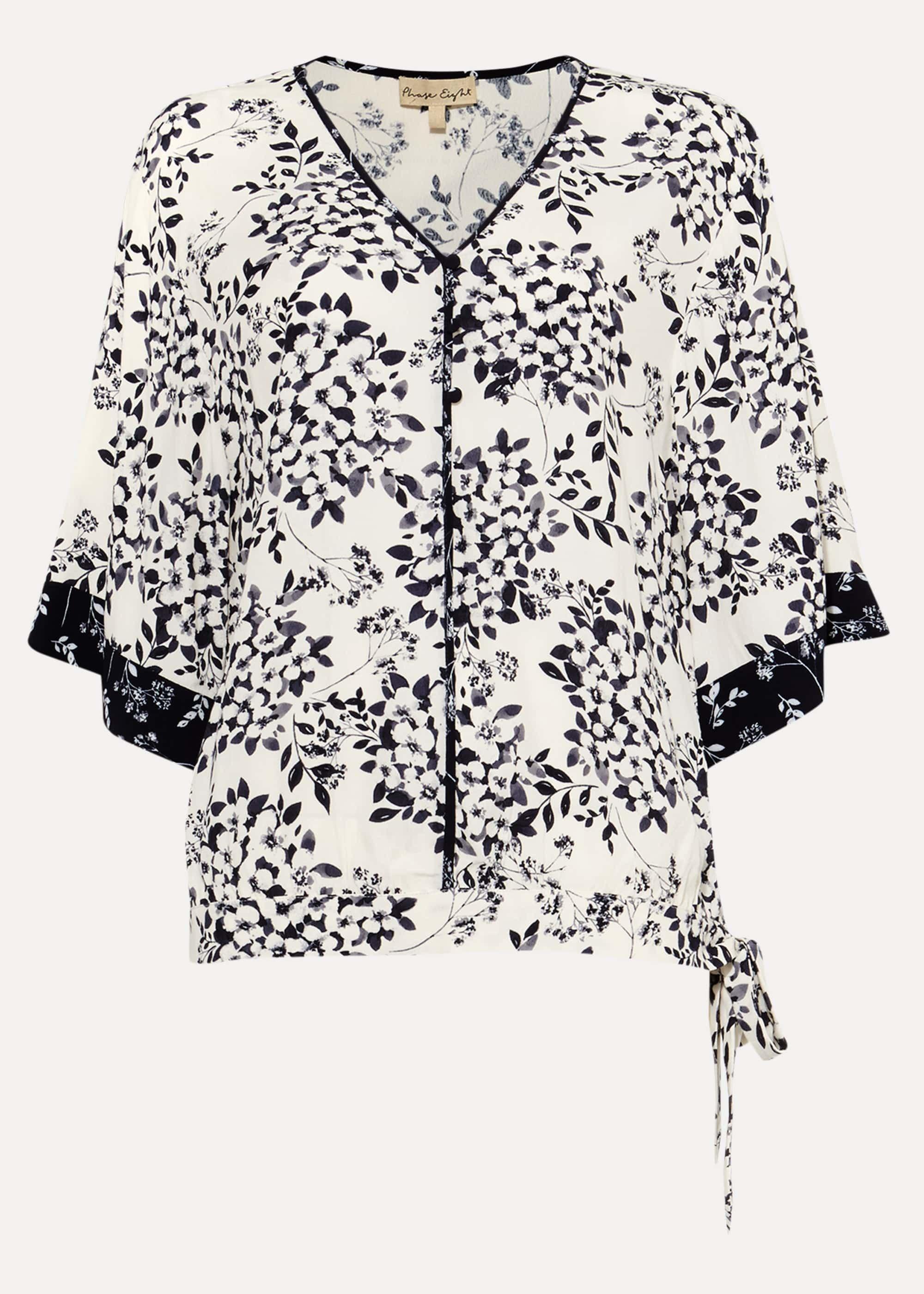 Adchaya Print Kimono Blouse