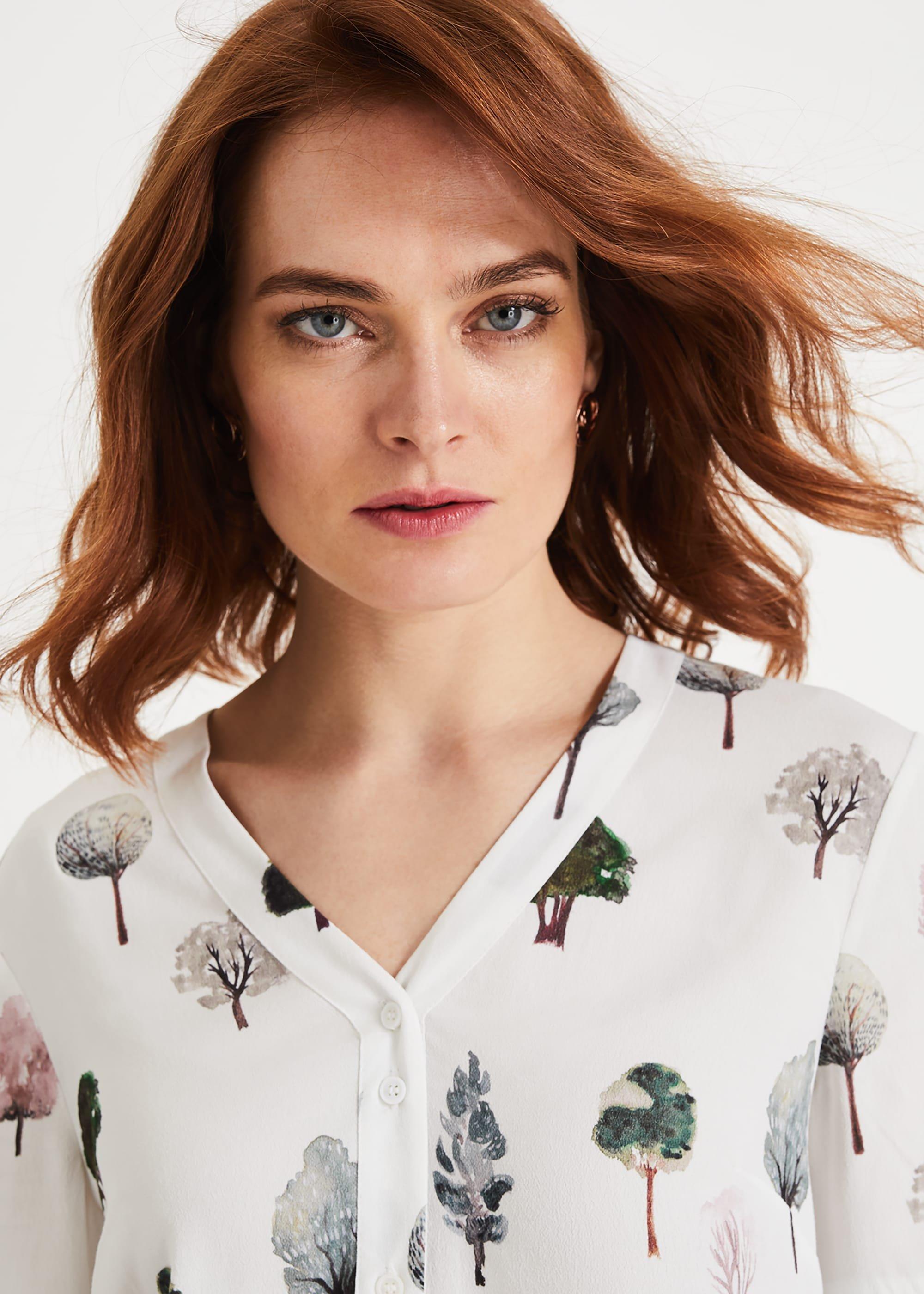 Aspen Tree Print Blouse