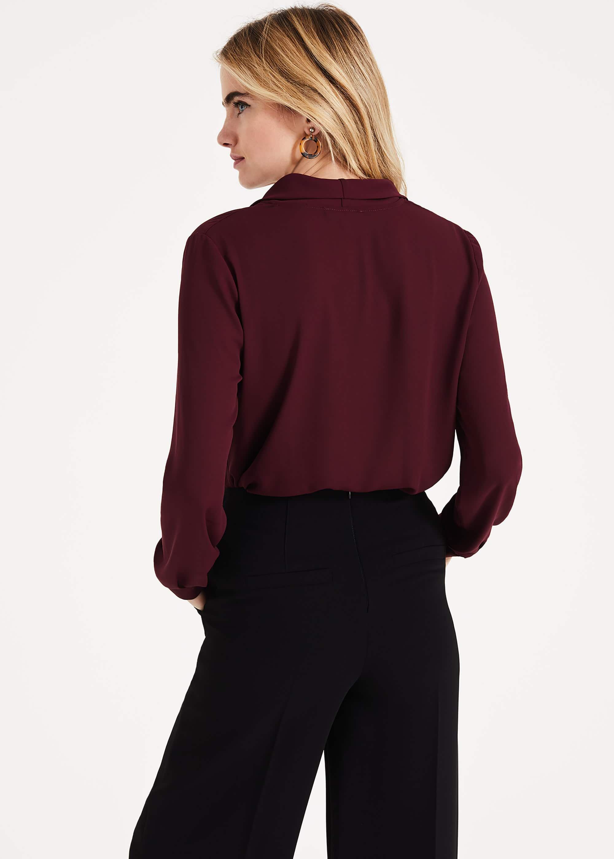 Rowan V-Neck Ruffle Blouse