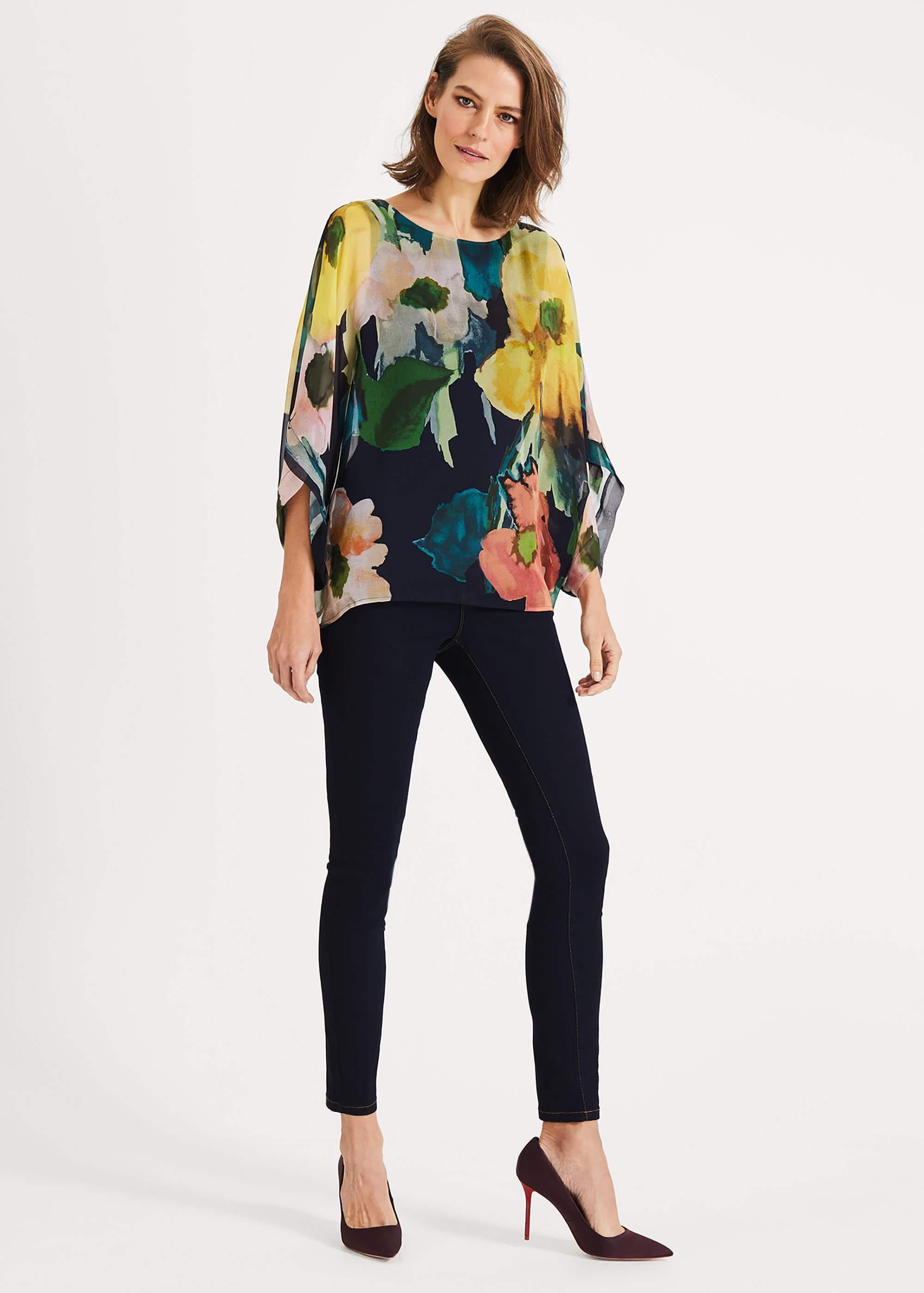 Azana Floral Silk Blouse