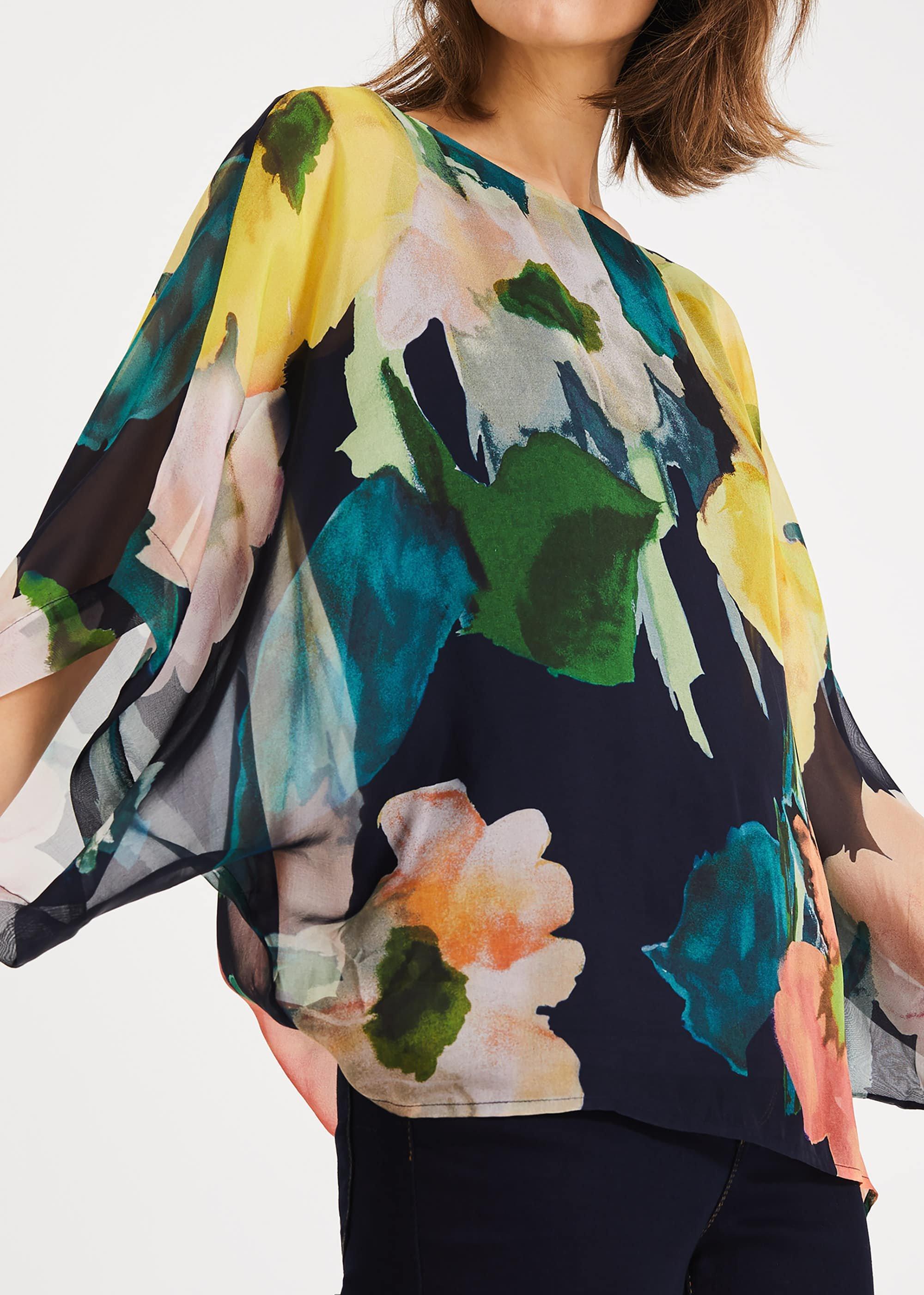 Azana Floral Silk Blouse