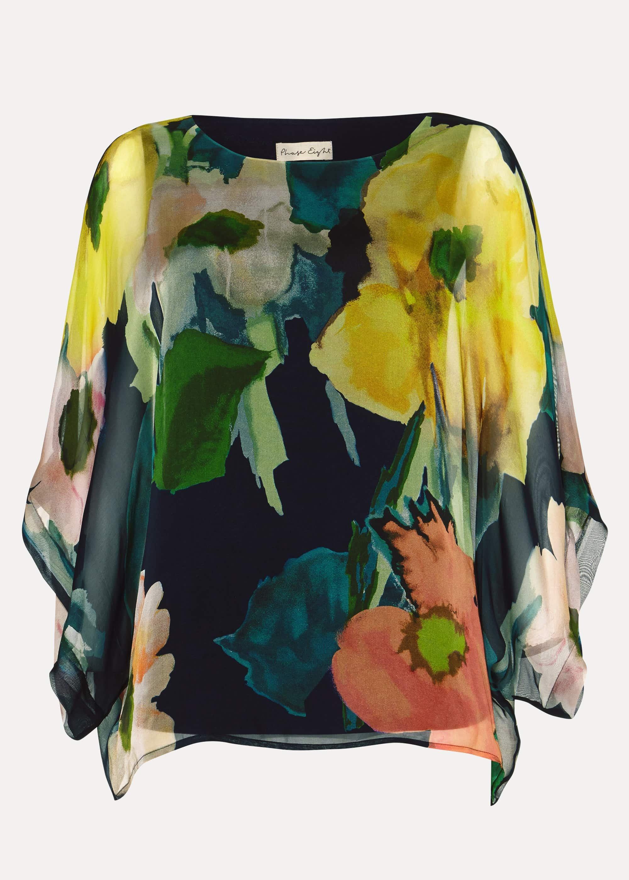 Azana Floral Silk Blouse