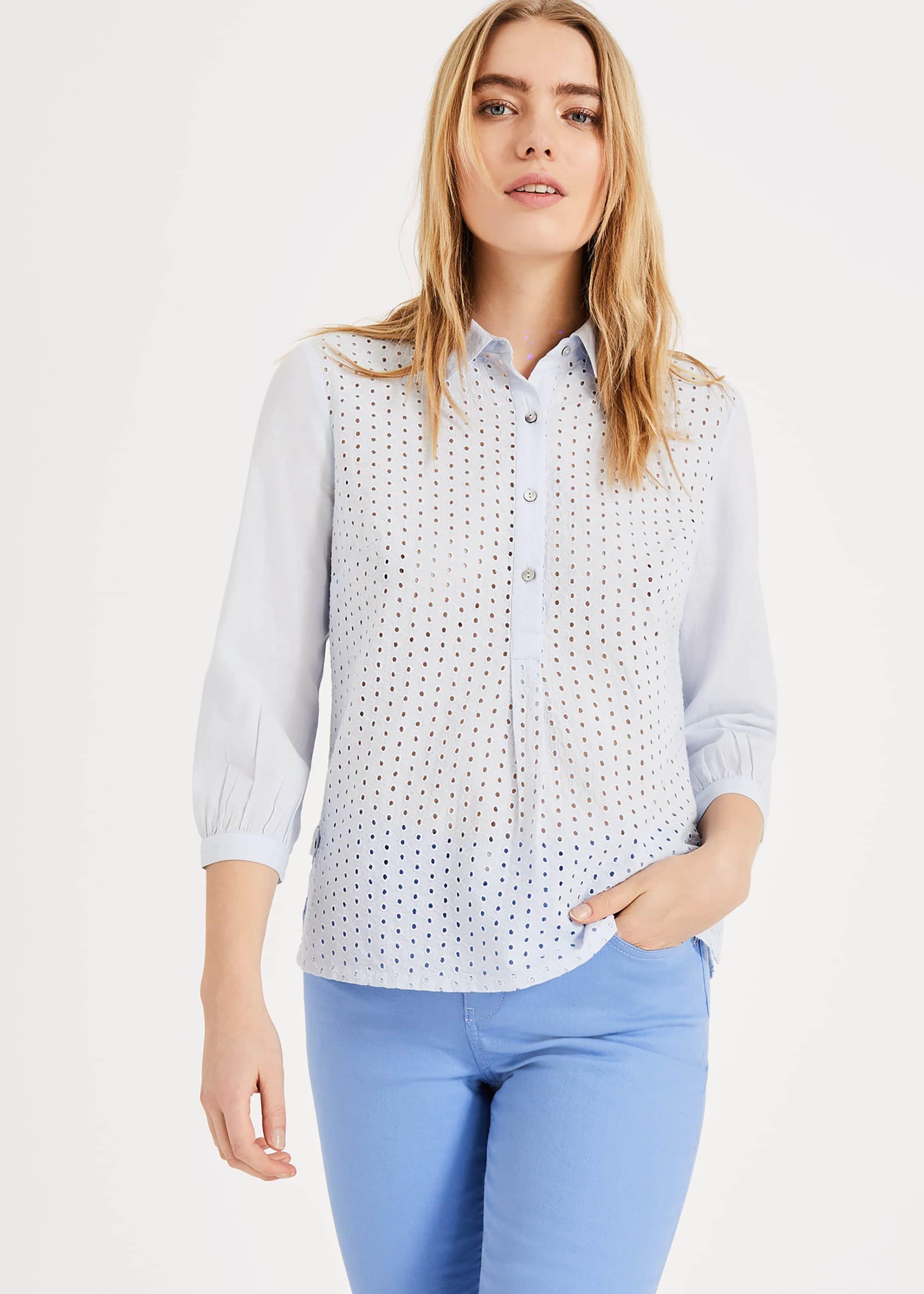 Beda Circle Broidery Shirt