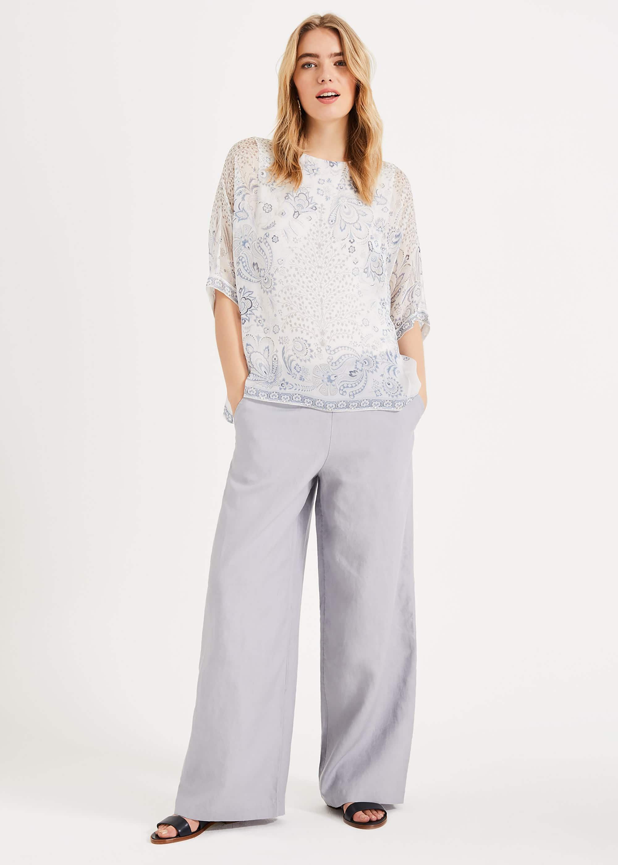 Ashanti Printed Silk Blouse