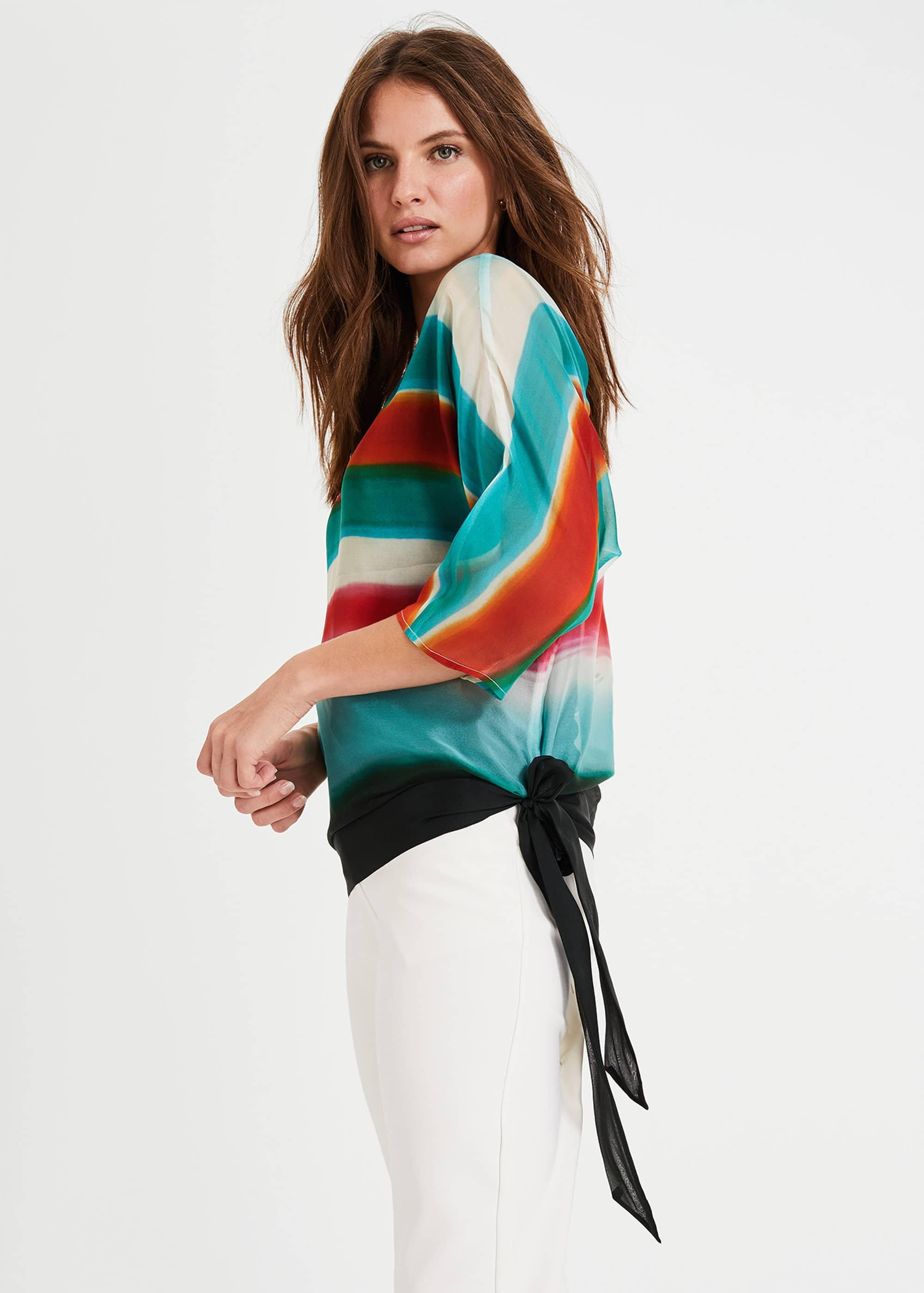 Ayca Tie Silk Blouse