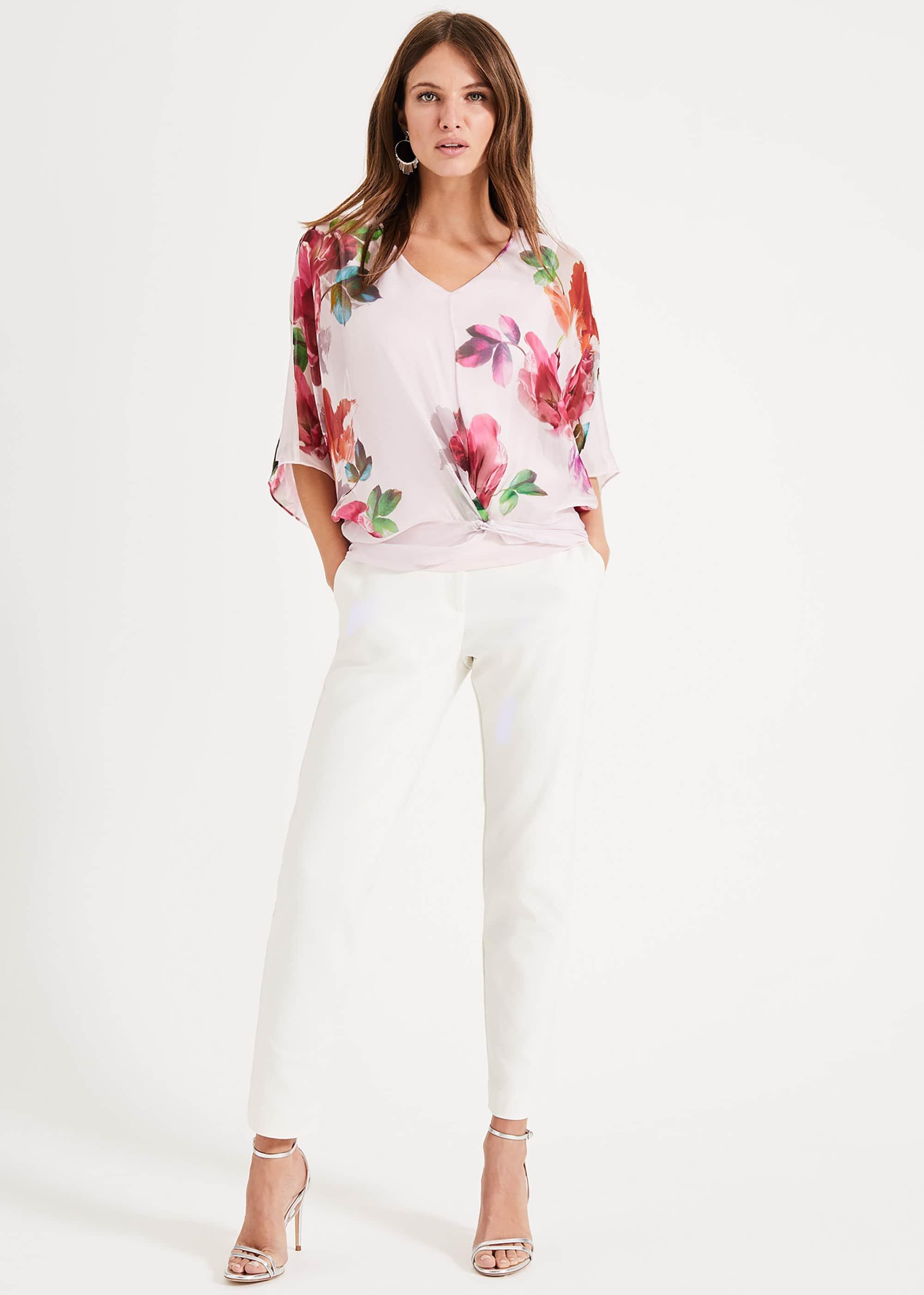 Adelle Floral Silk Blouse