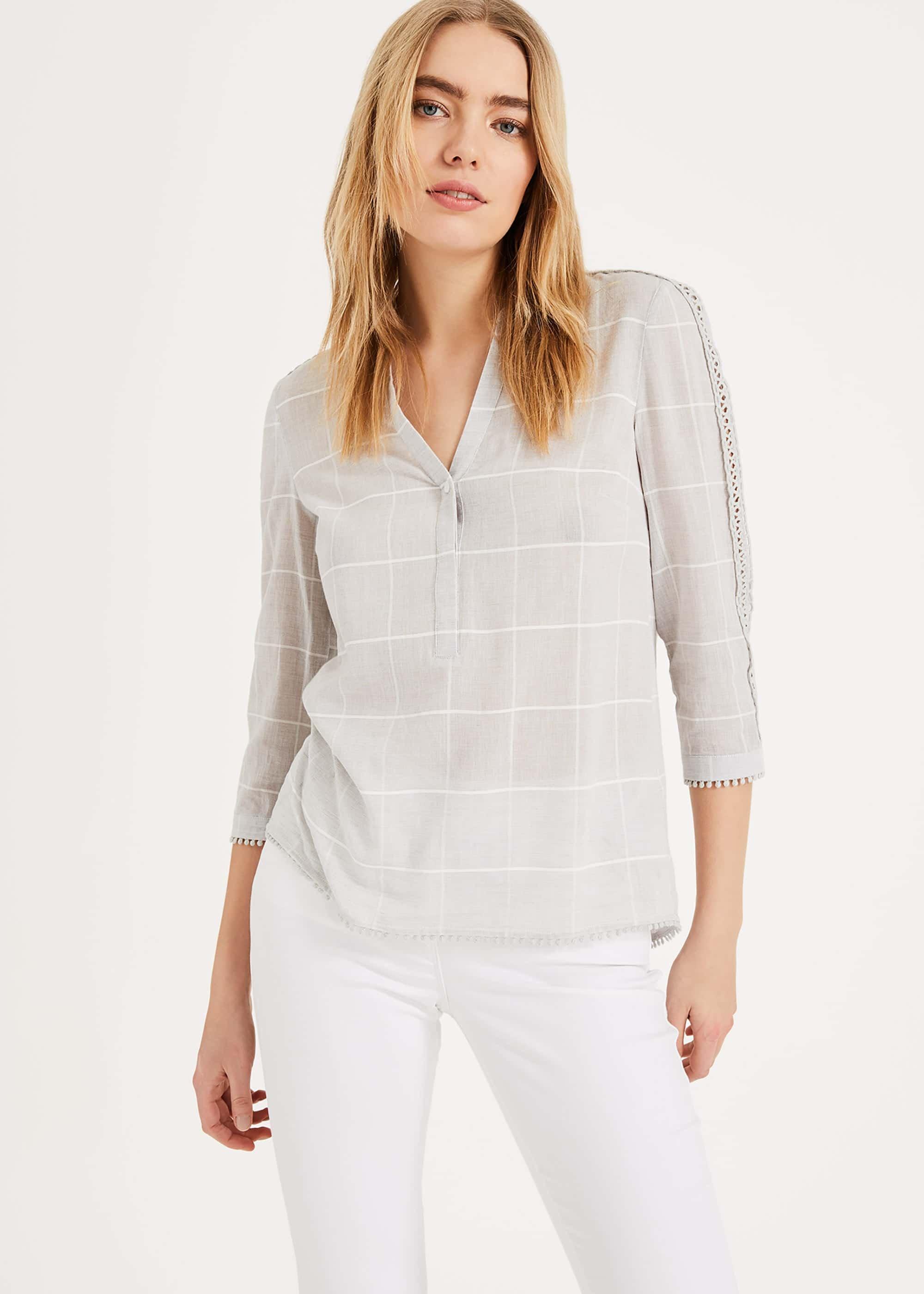 Lynsey Check Blouse