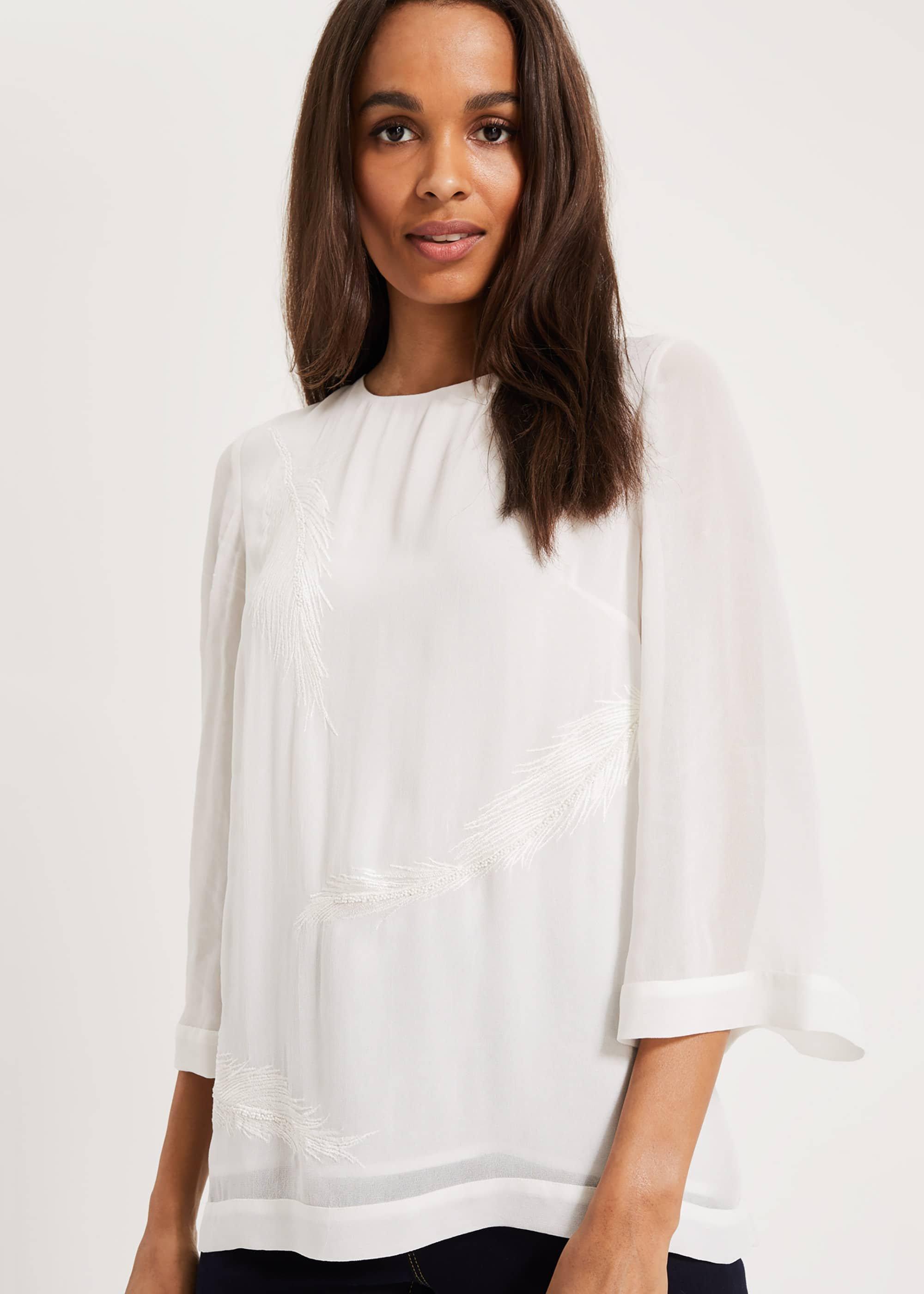Odette Feather Blouse