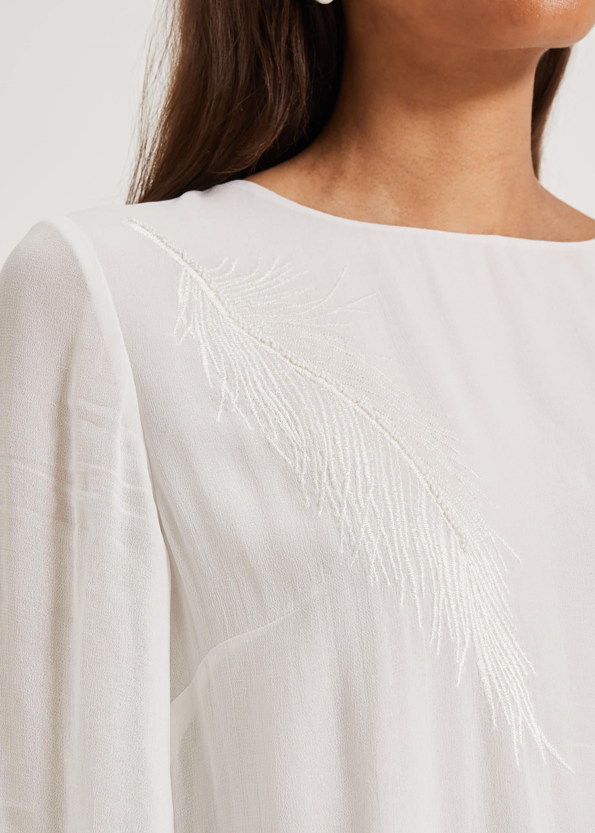 Odette Feather Blouse