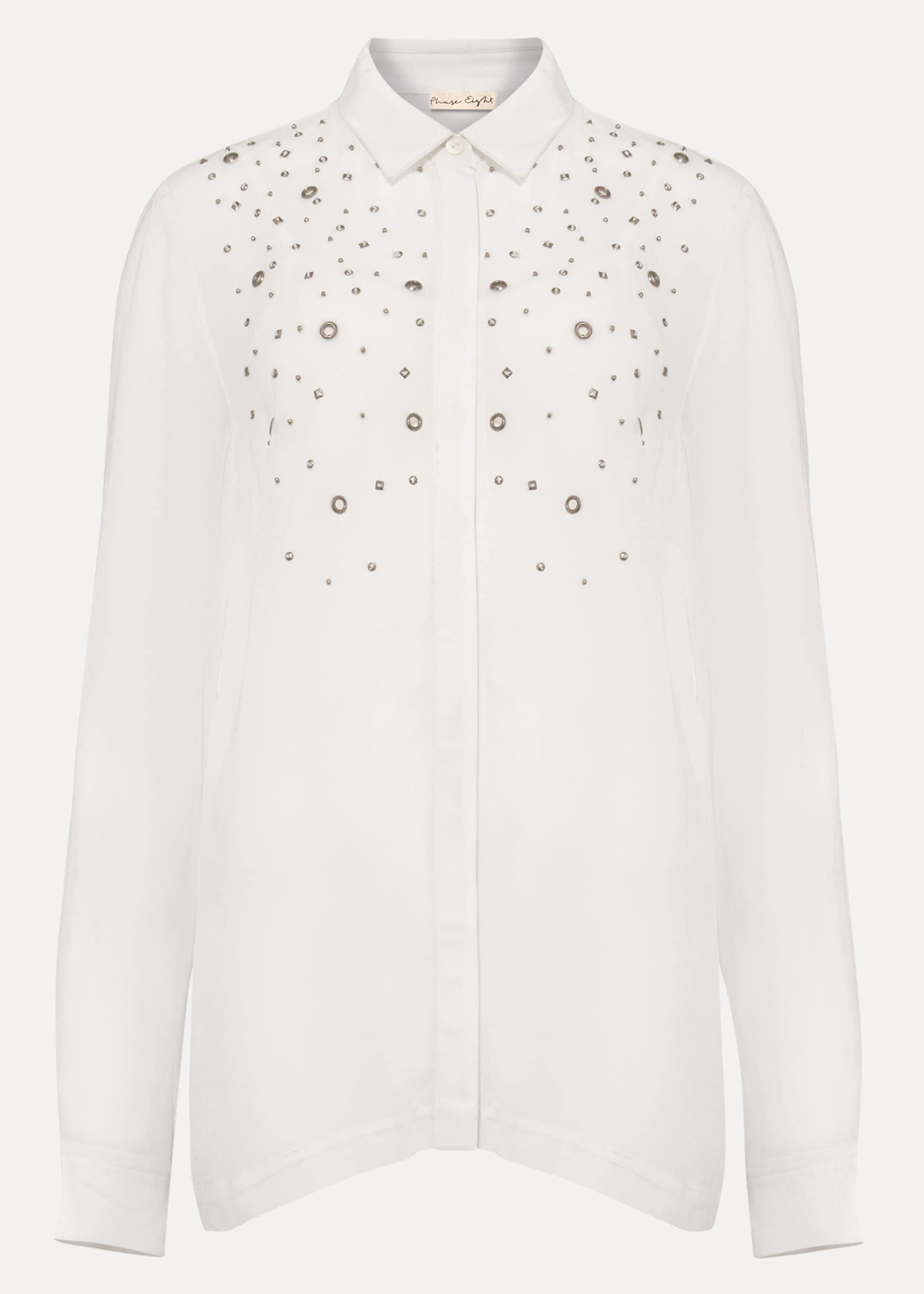 Eyelet Chiffon Blouse