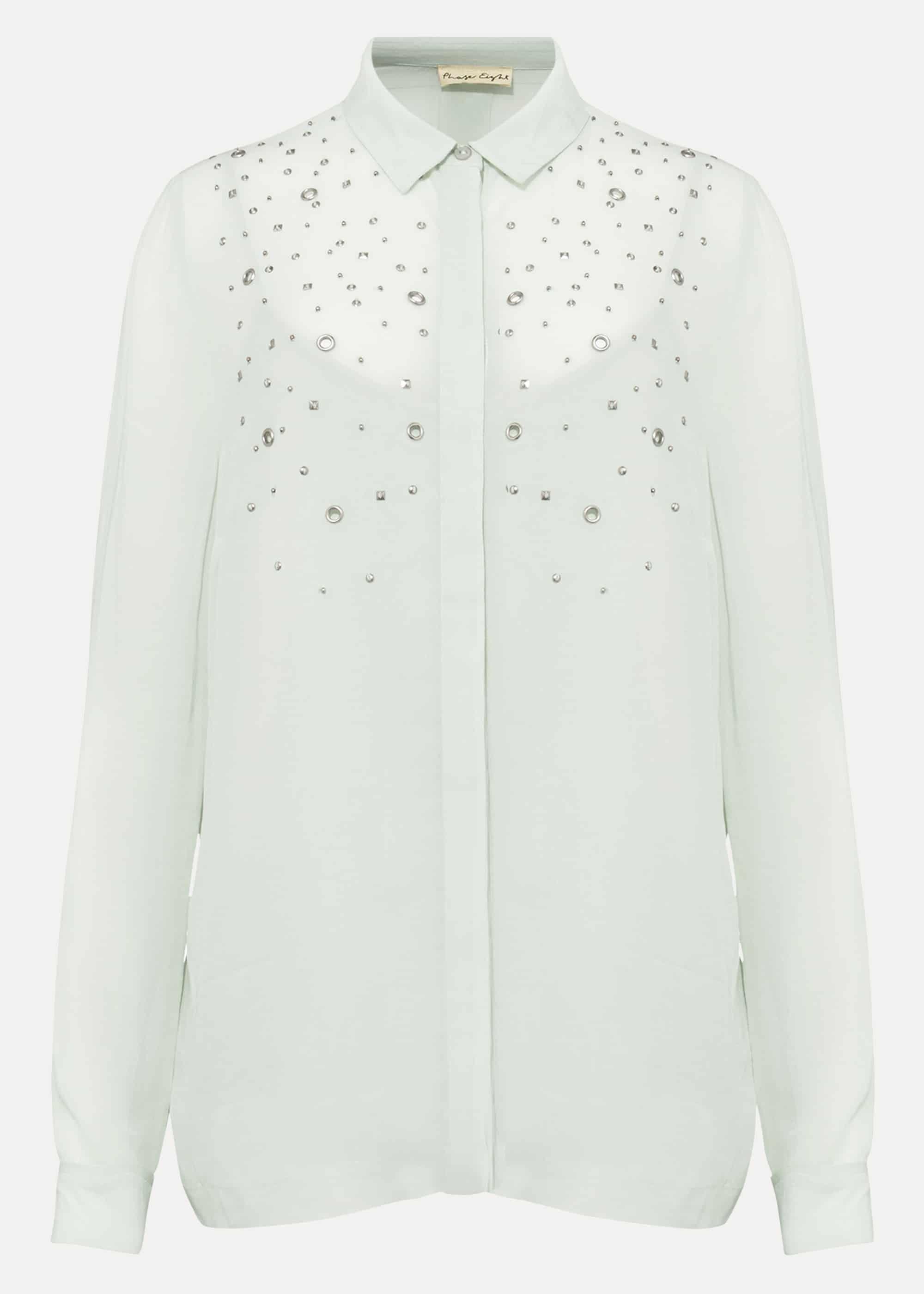 Eyelet Chiffon Blouse
