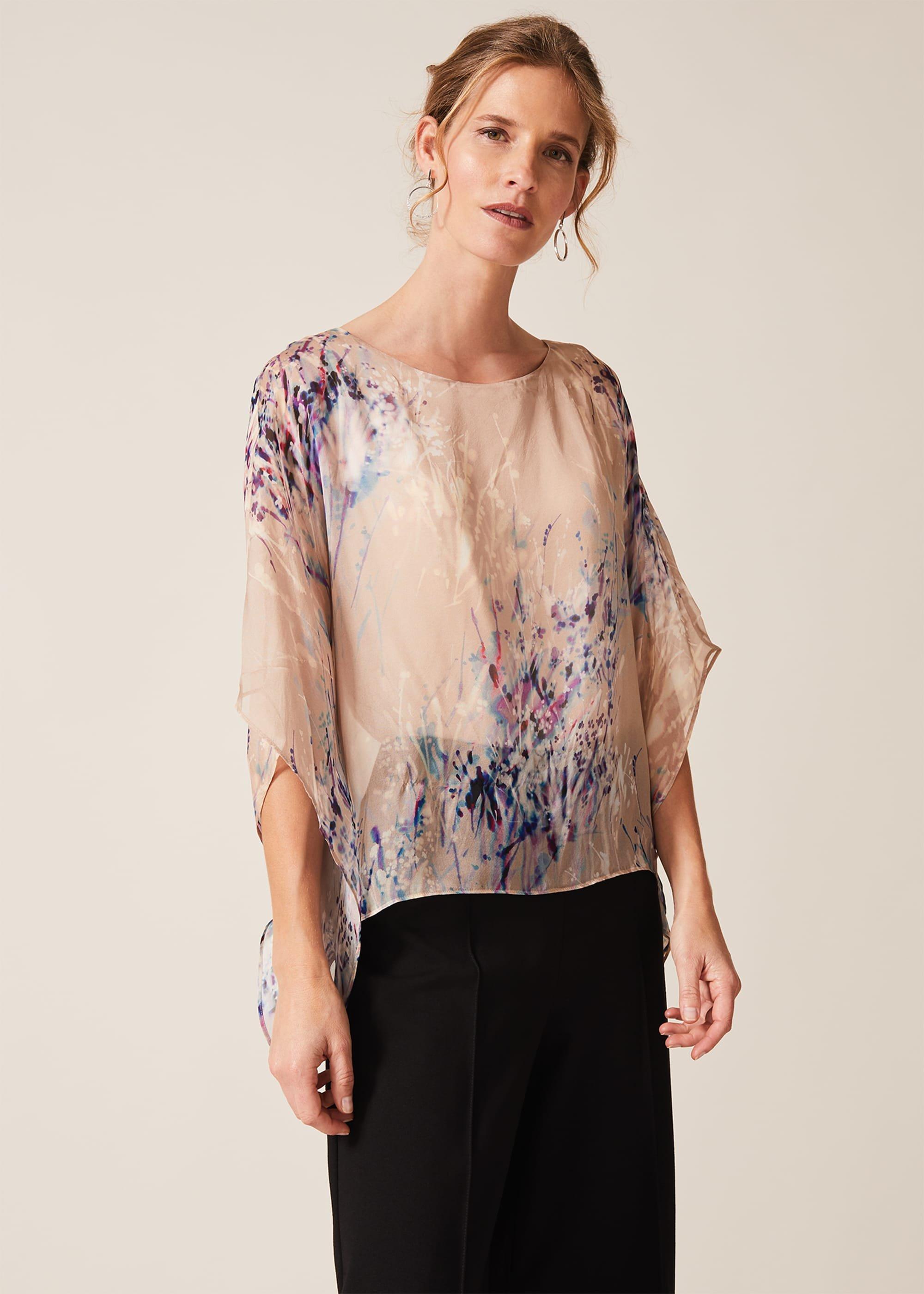 Pamina Silk Print Blouse