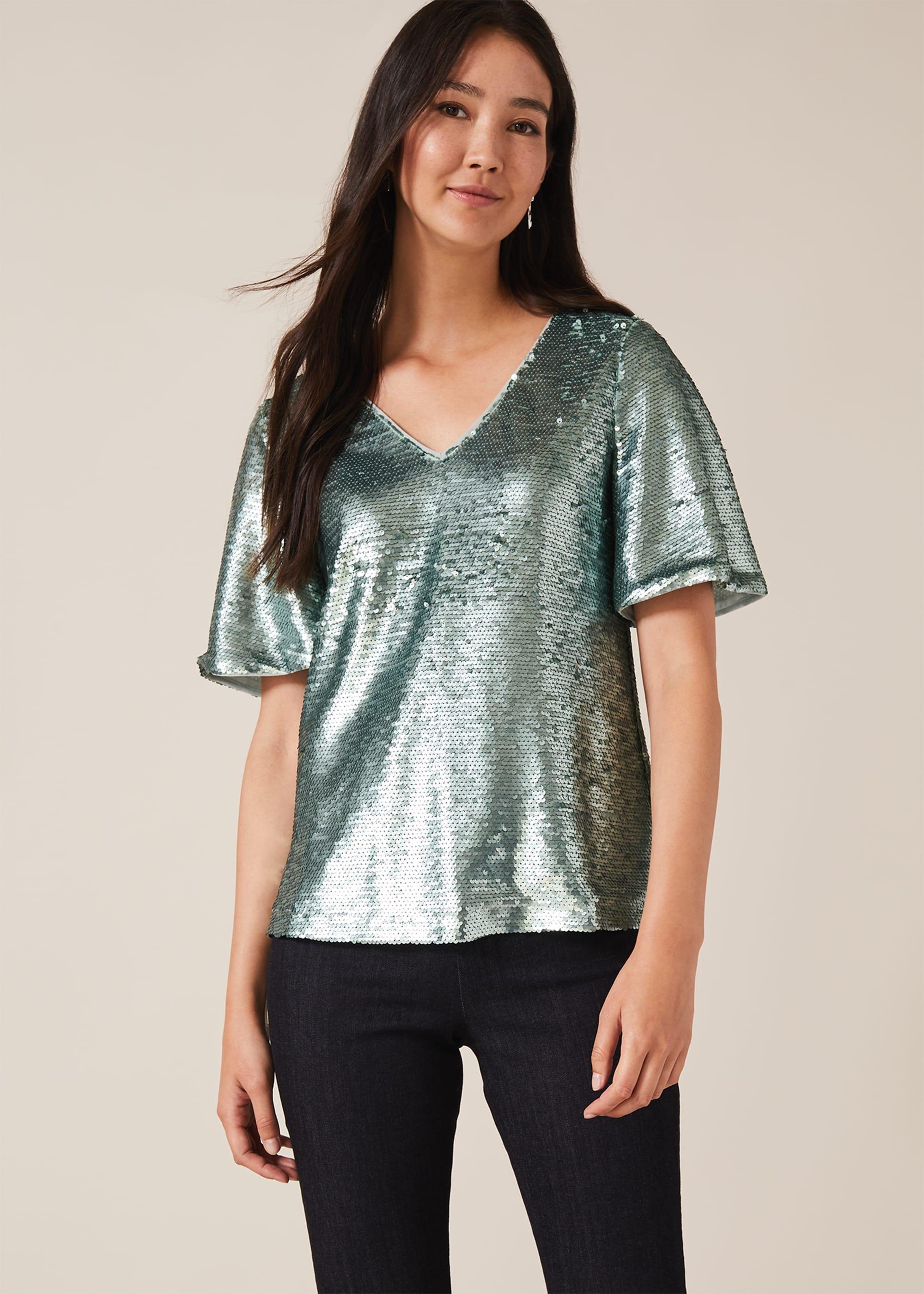 Adara Sequin Blouse