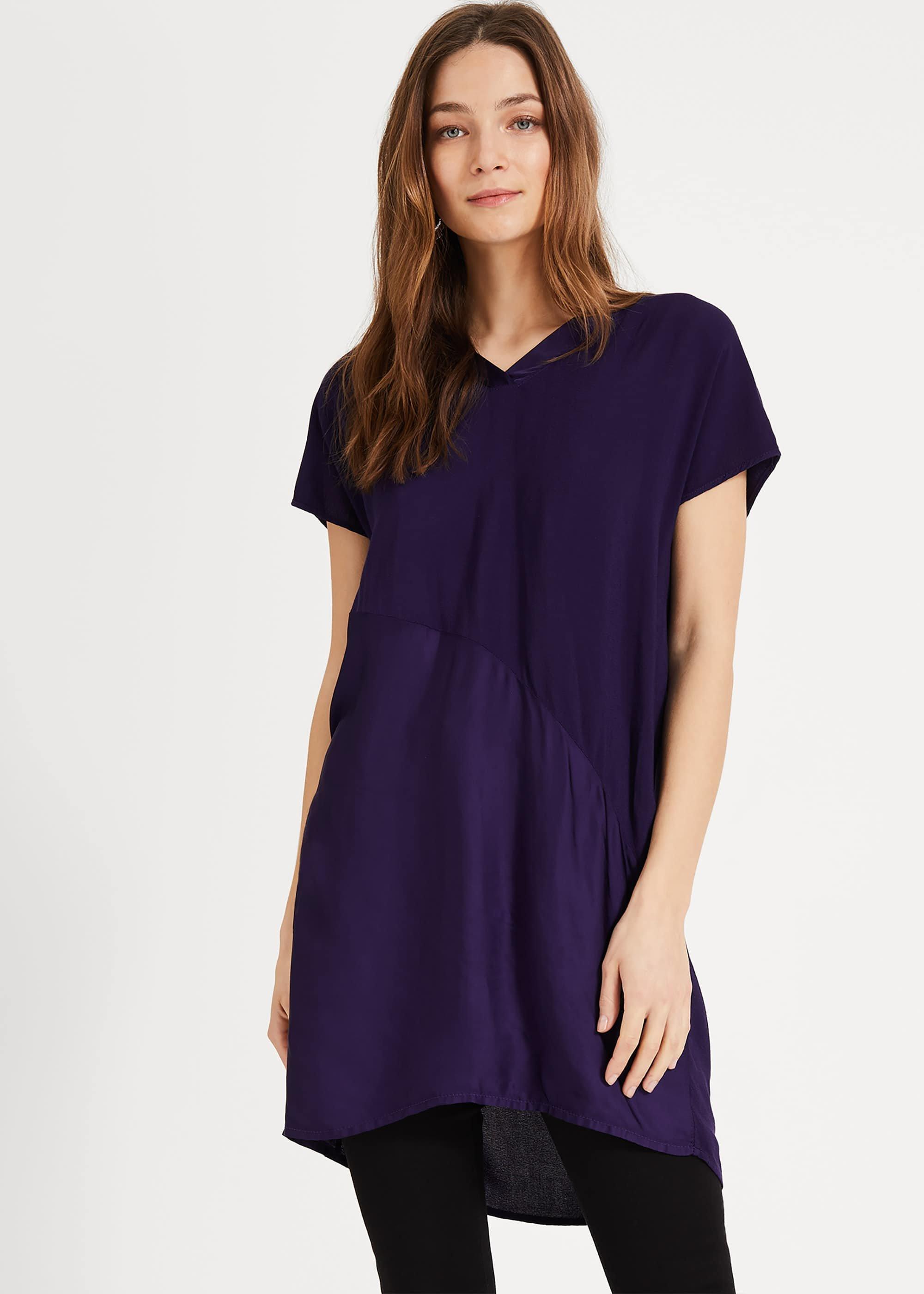 Octavia Satin Hem Blouse