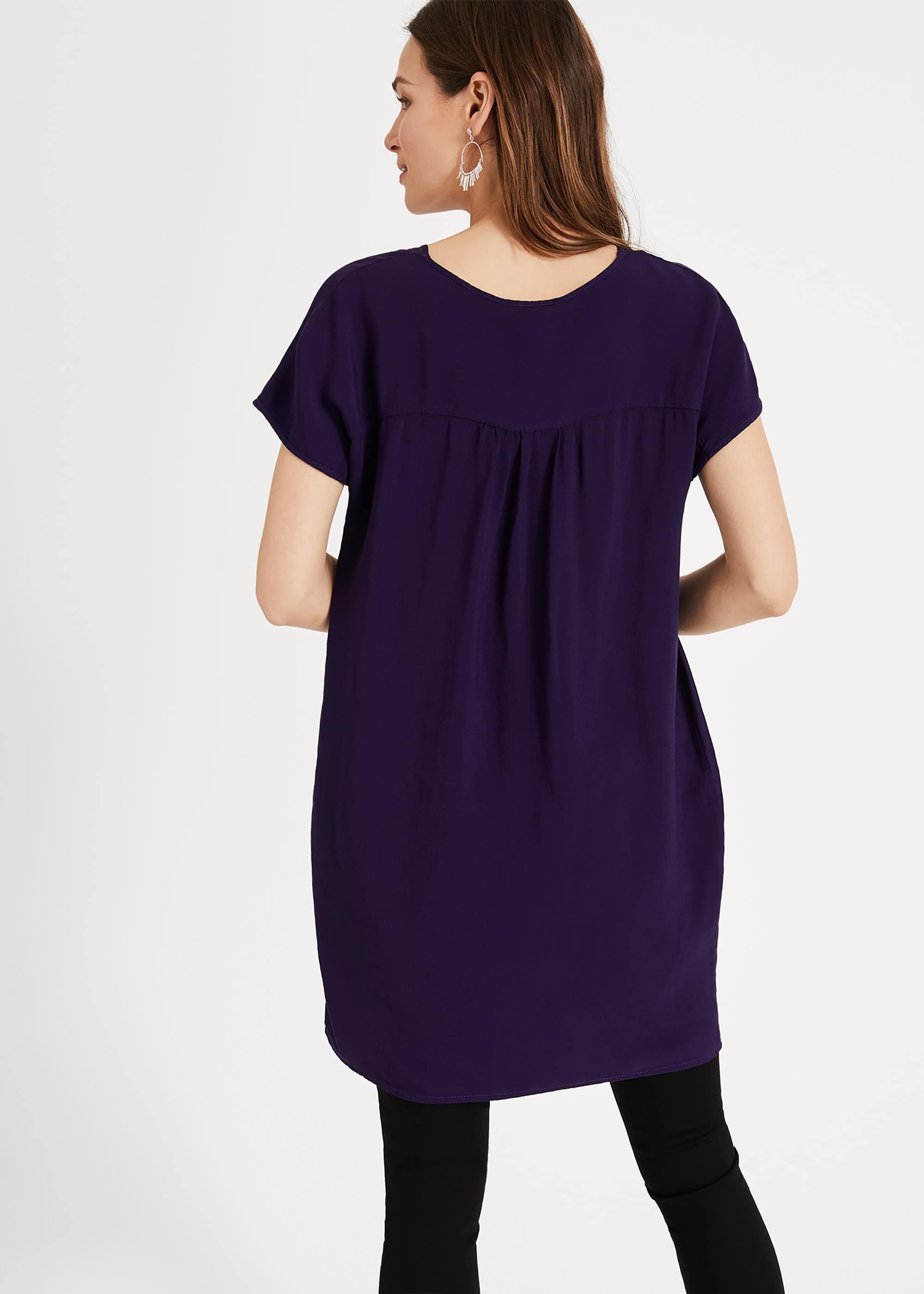 Octavia Satin Hem Blouse
