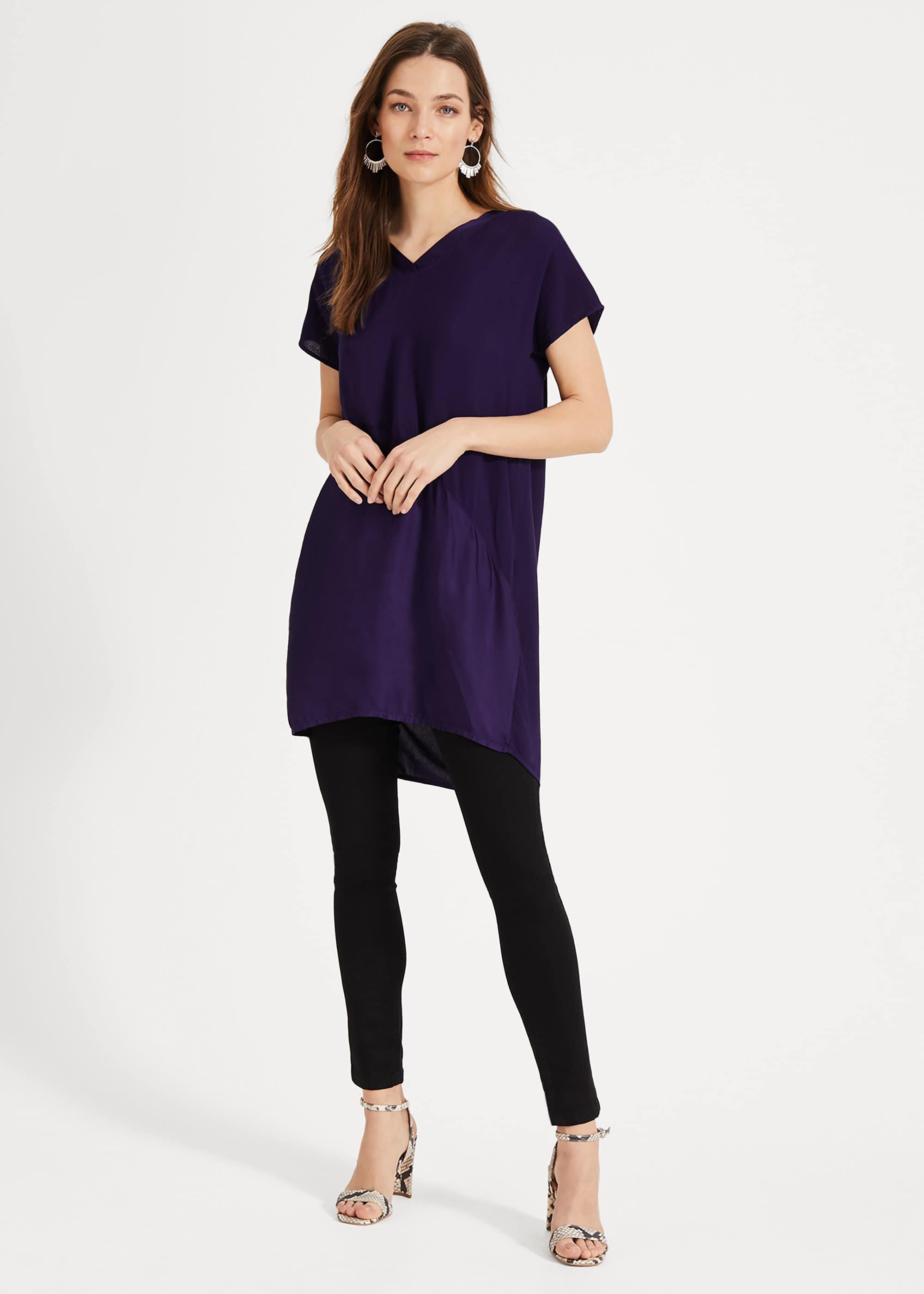 Octavia Satin Hem Blouse