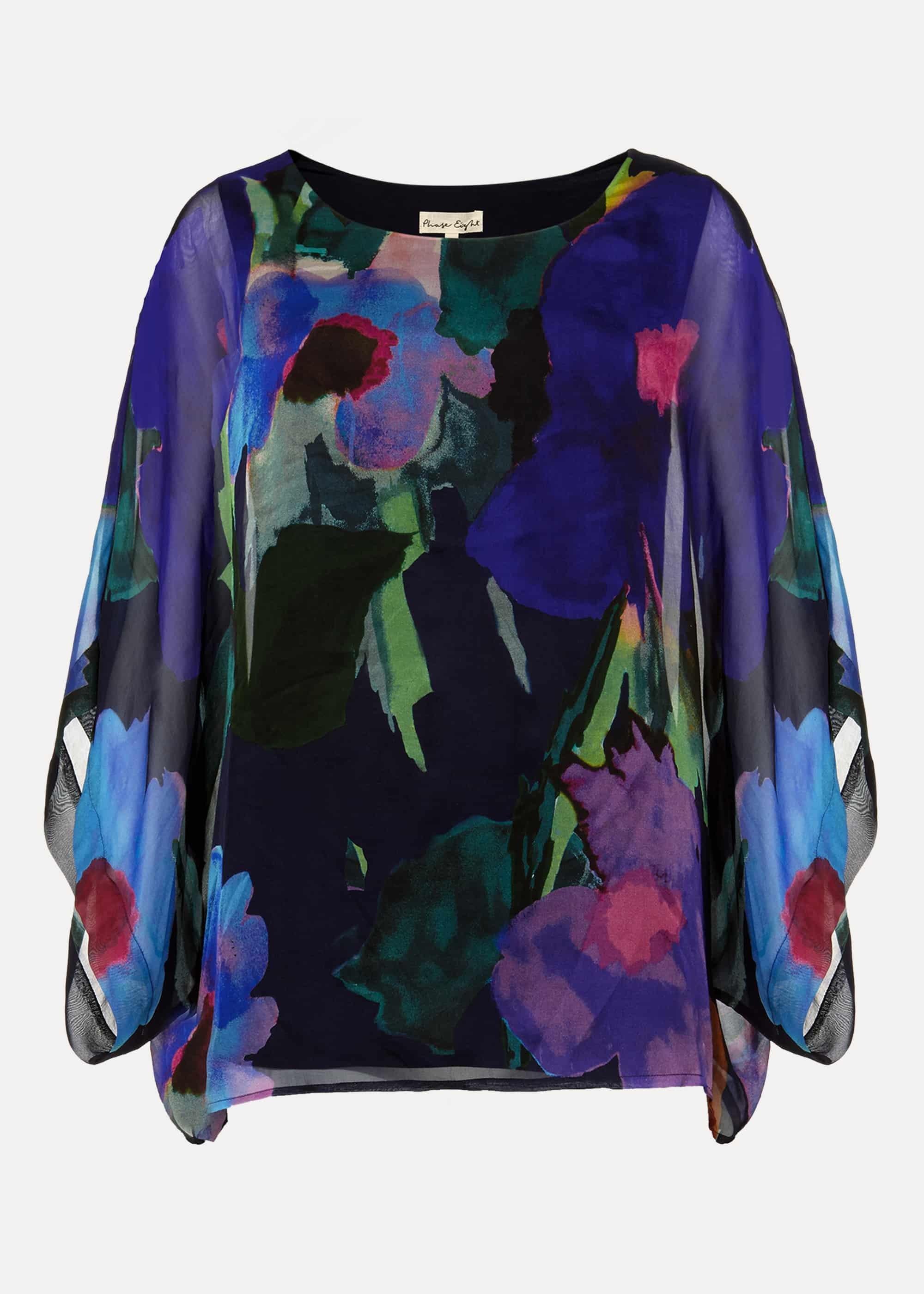Azana Floral Silk Blouse