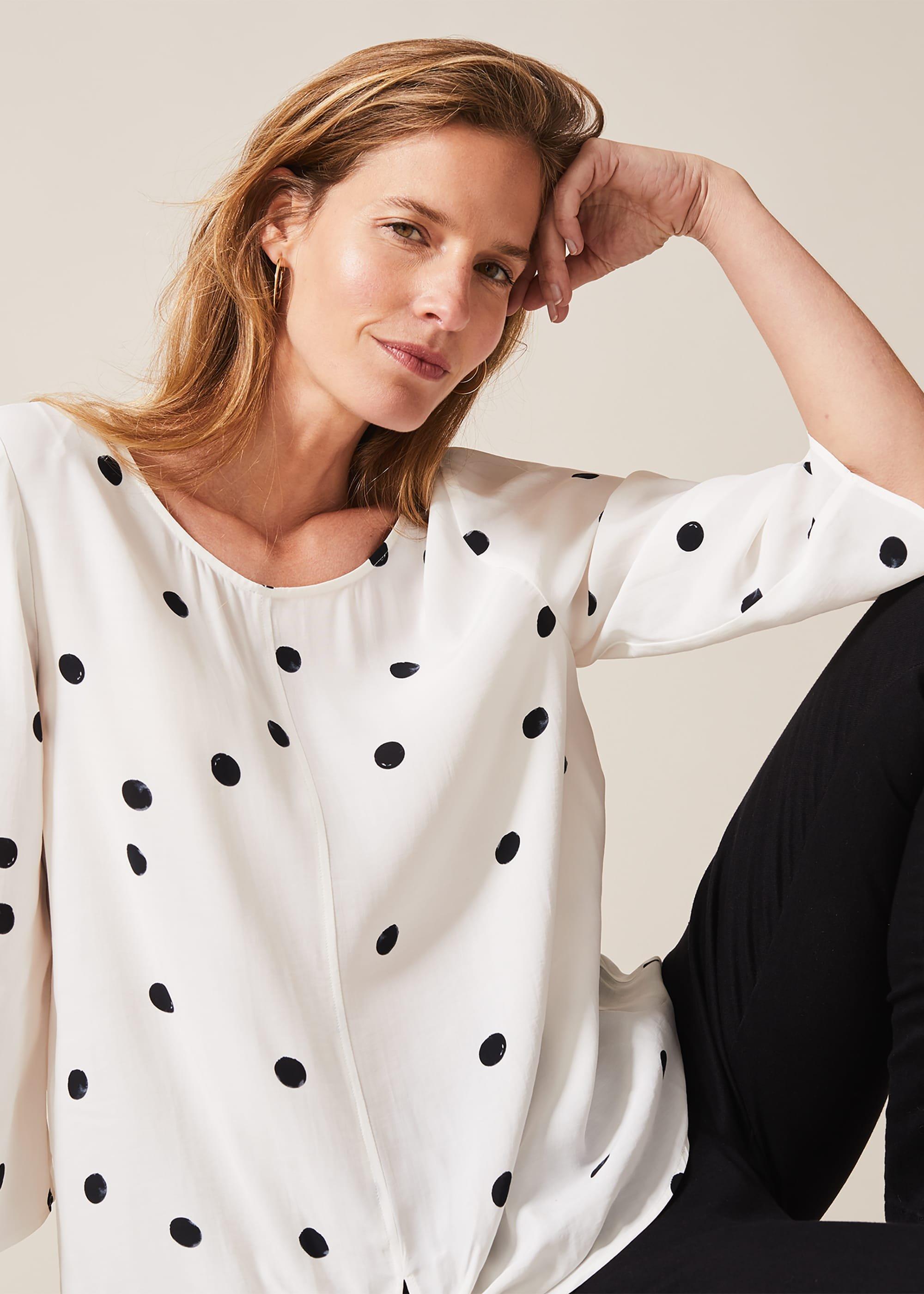 Daniella Spot Blouse