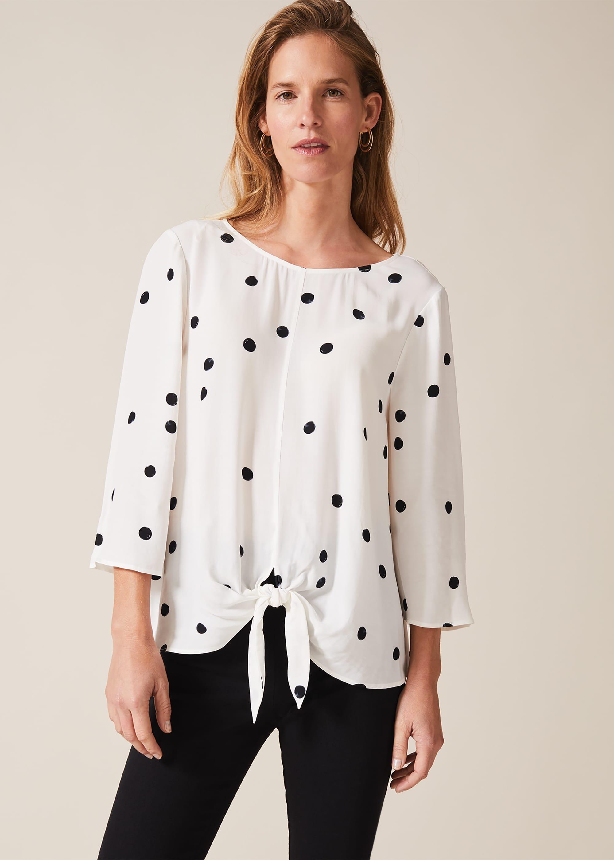 Daniella Spot Blouse