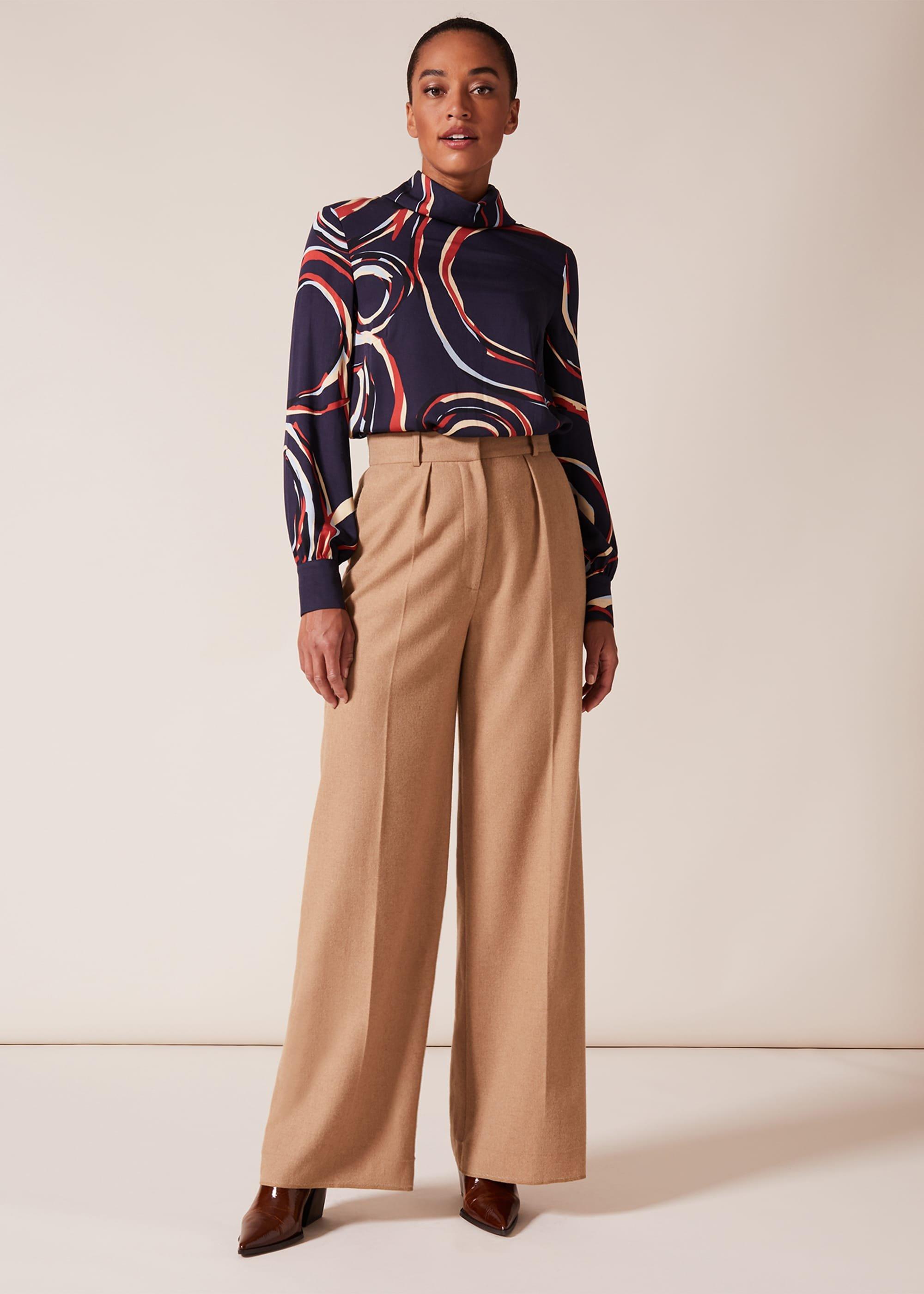 Swirl Satin Blouse