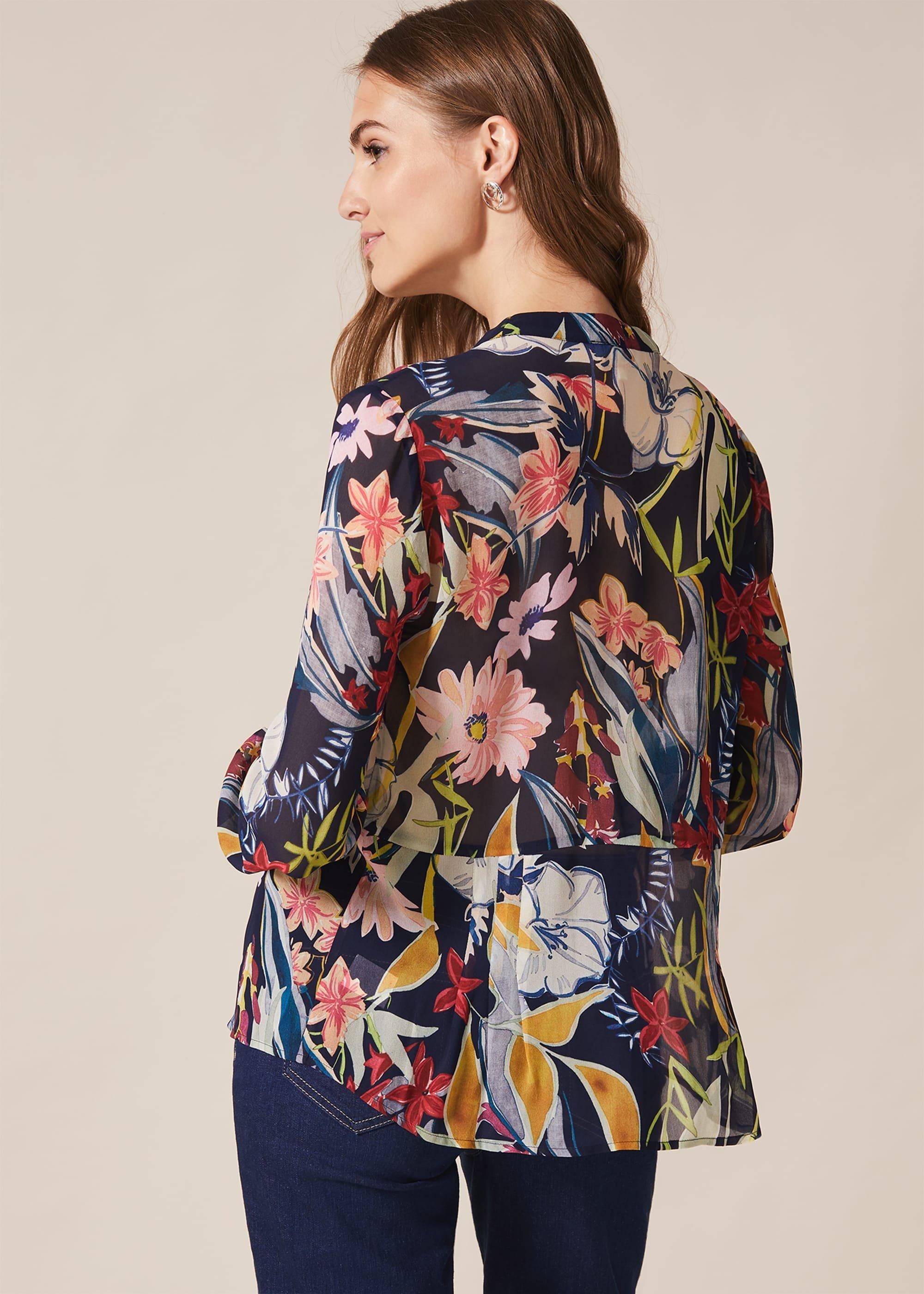 Ember Floral Chiffon Blouse